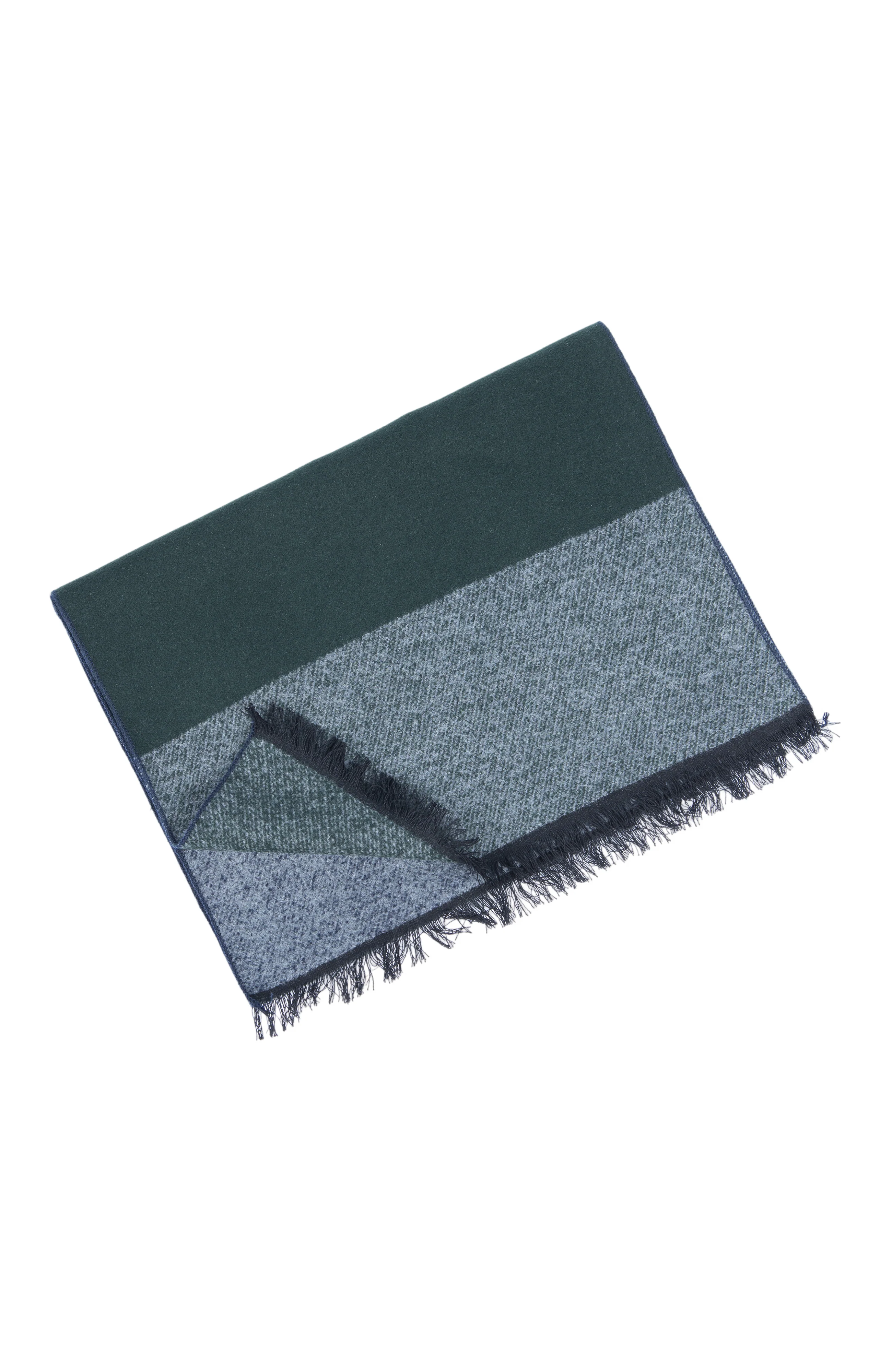 COLOR BLOCK SCARF | GREEN - Image 2