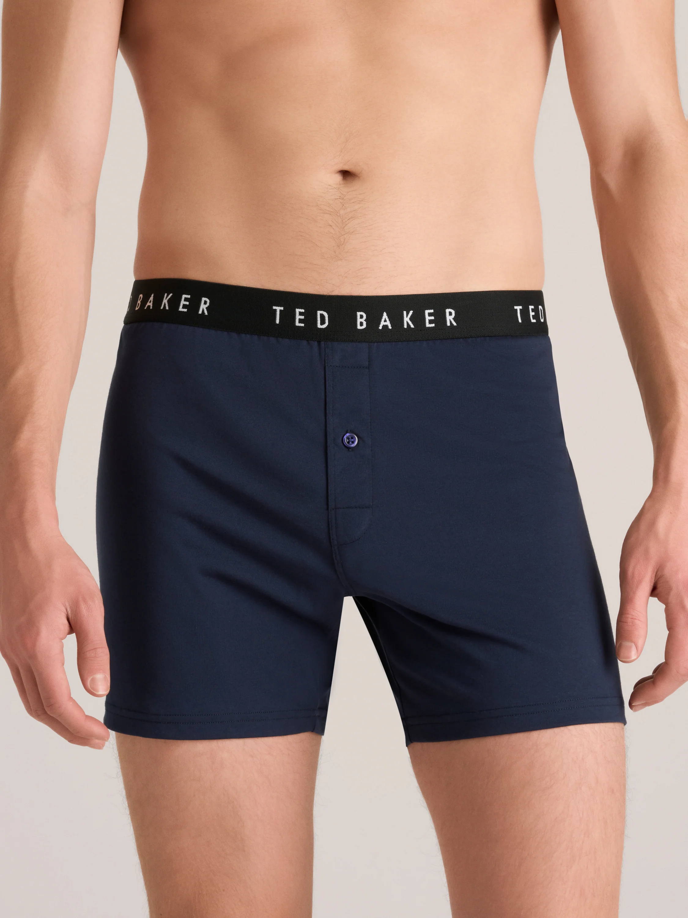 3 PK Cotton Blend Knit Boxer | BLUE - Image 2