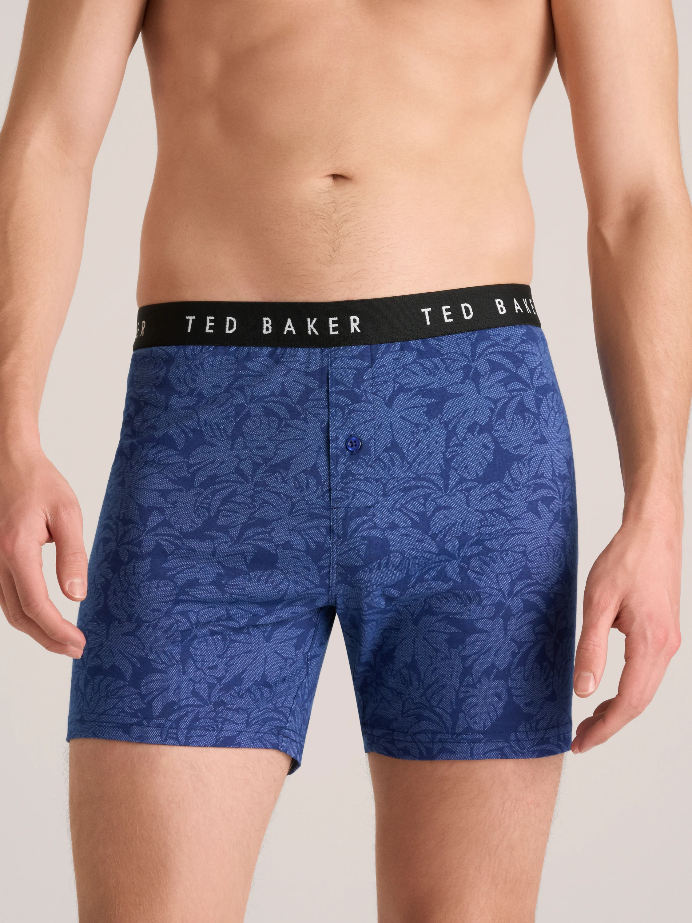 3 PK Cotton Blend Knit Boxer | BLUE - Image 3