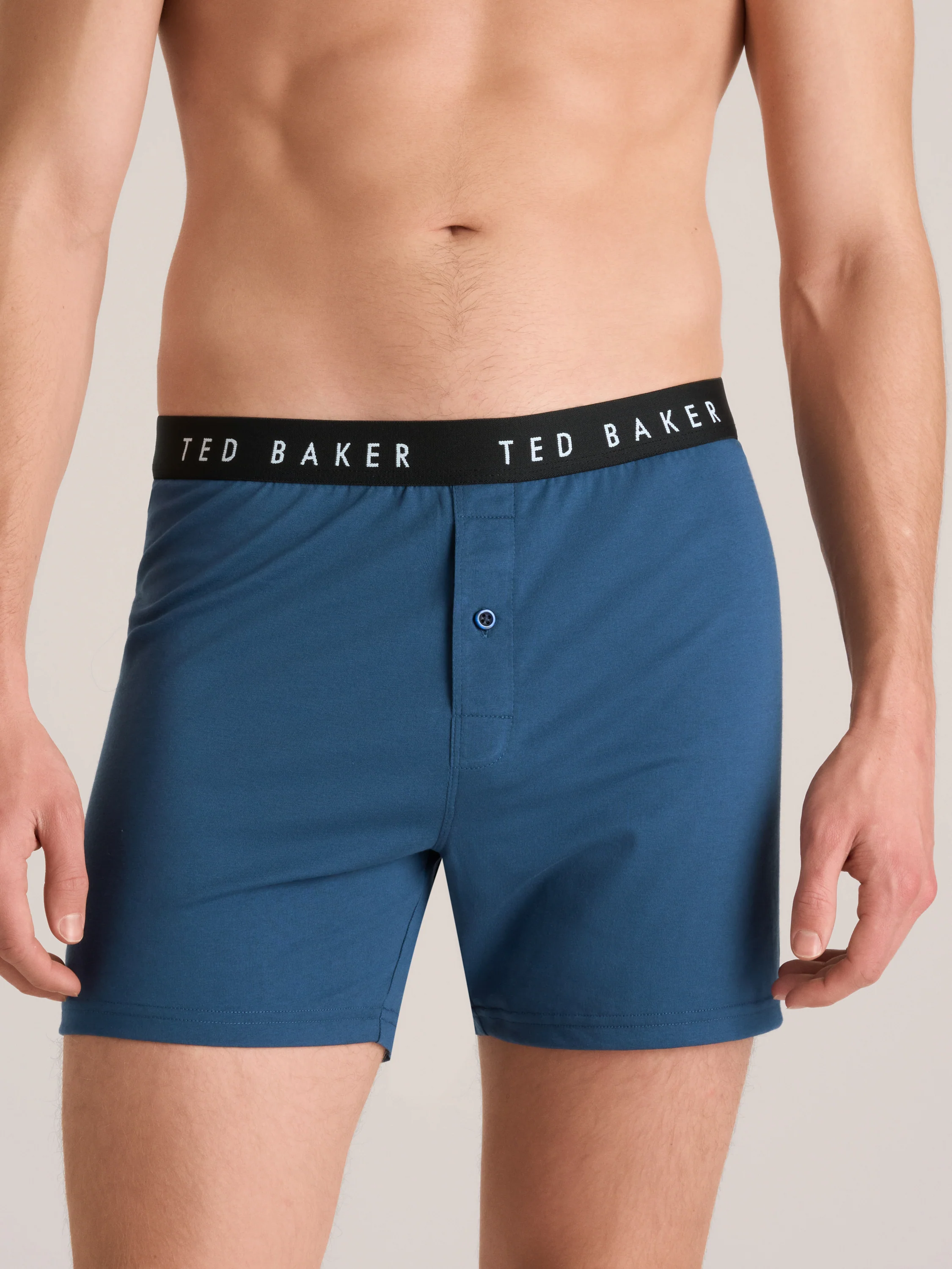3 PK Cotton Blend Knit Boxer | NAVY GREY - Image 2