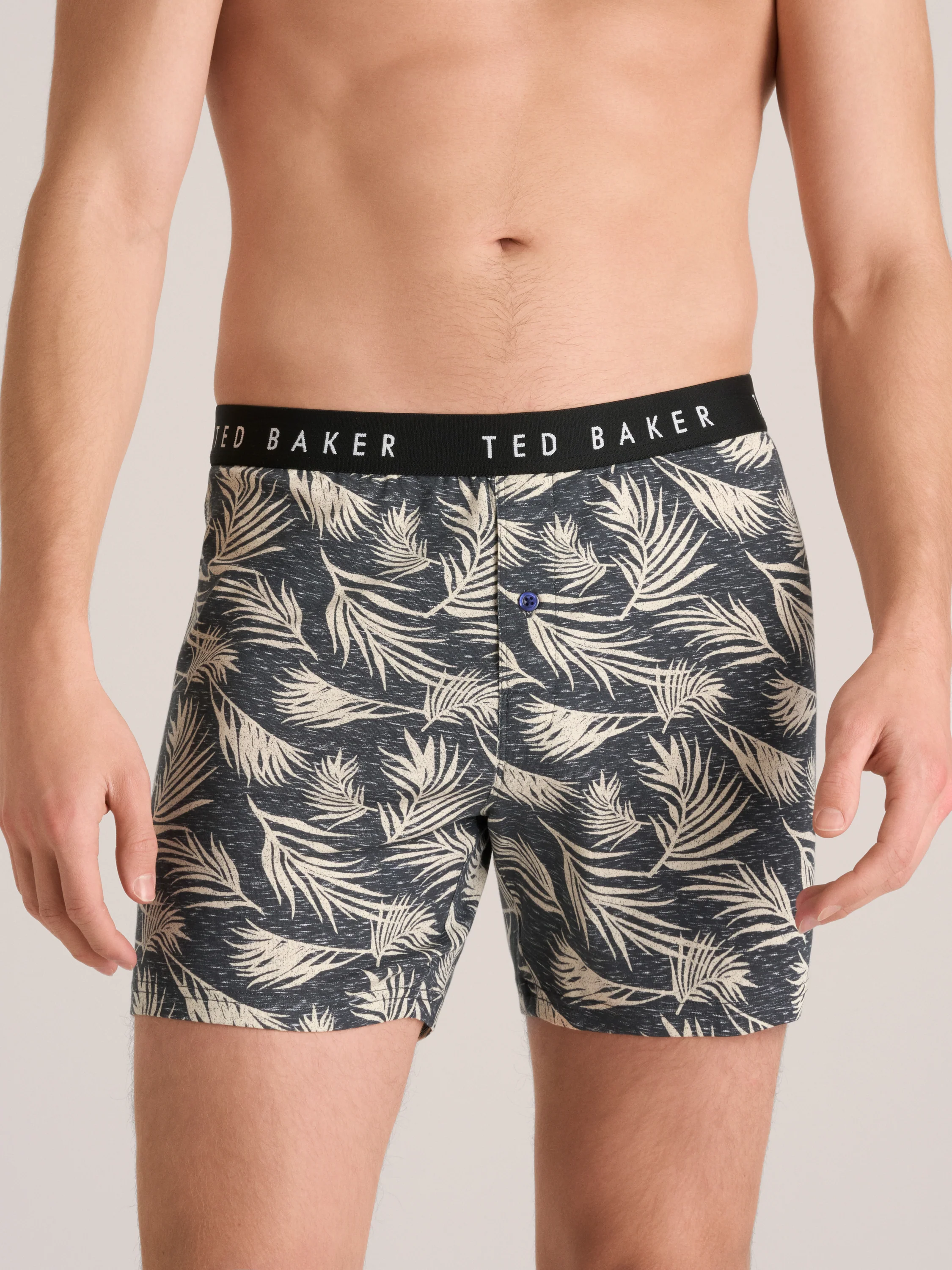 3 PK Cotton Blend Knit Boxer | NAVY GREY - Image 3