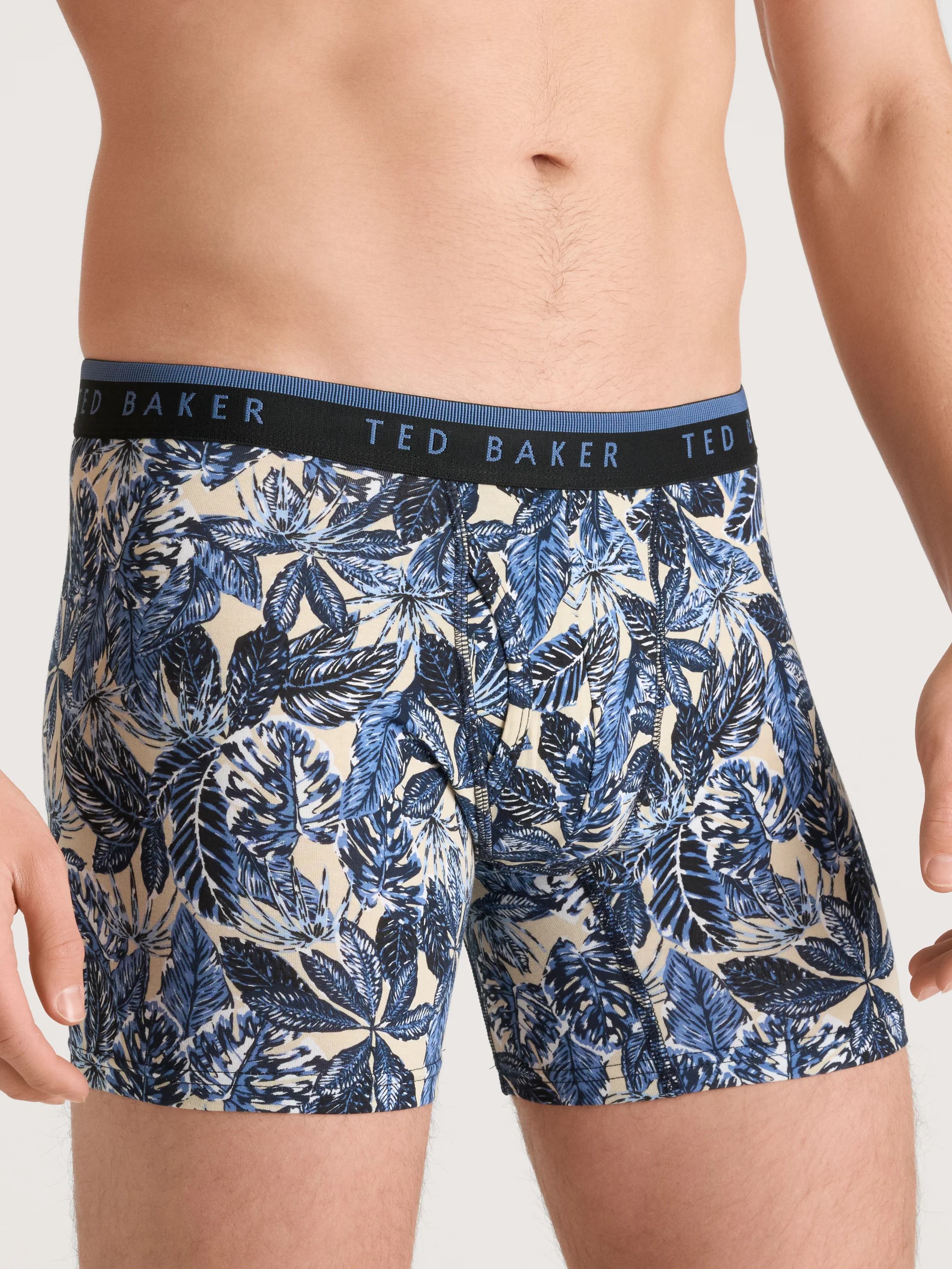 4 PK Cotton Stretch Boxer Brief | BLACK TEAL - Image 3