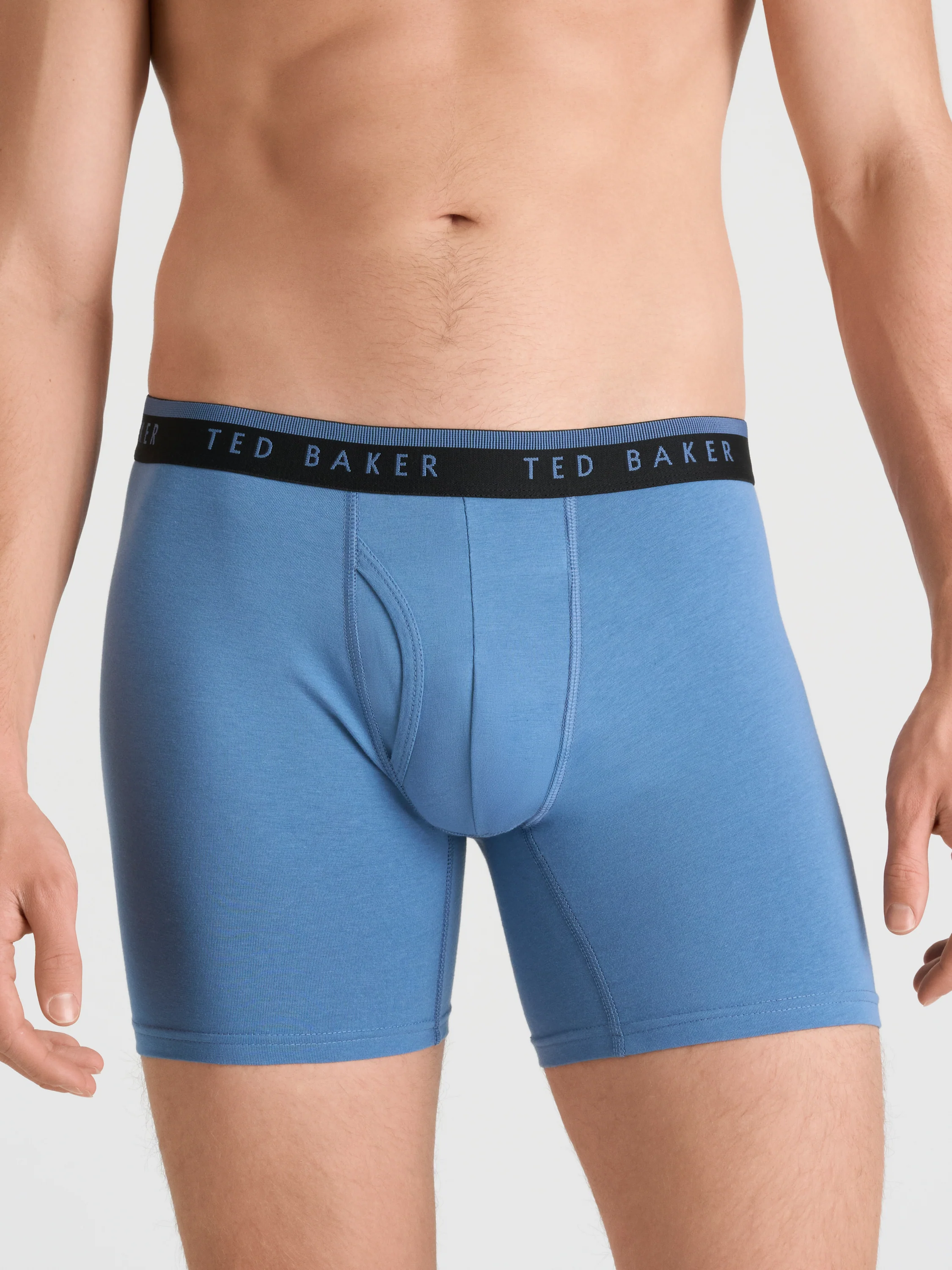 4 PK Cotton Stretch Boxer Brief | BLACK TEAL - Image 4