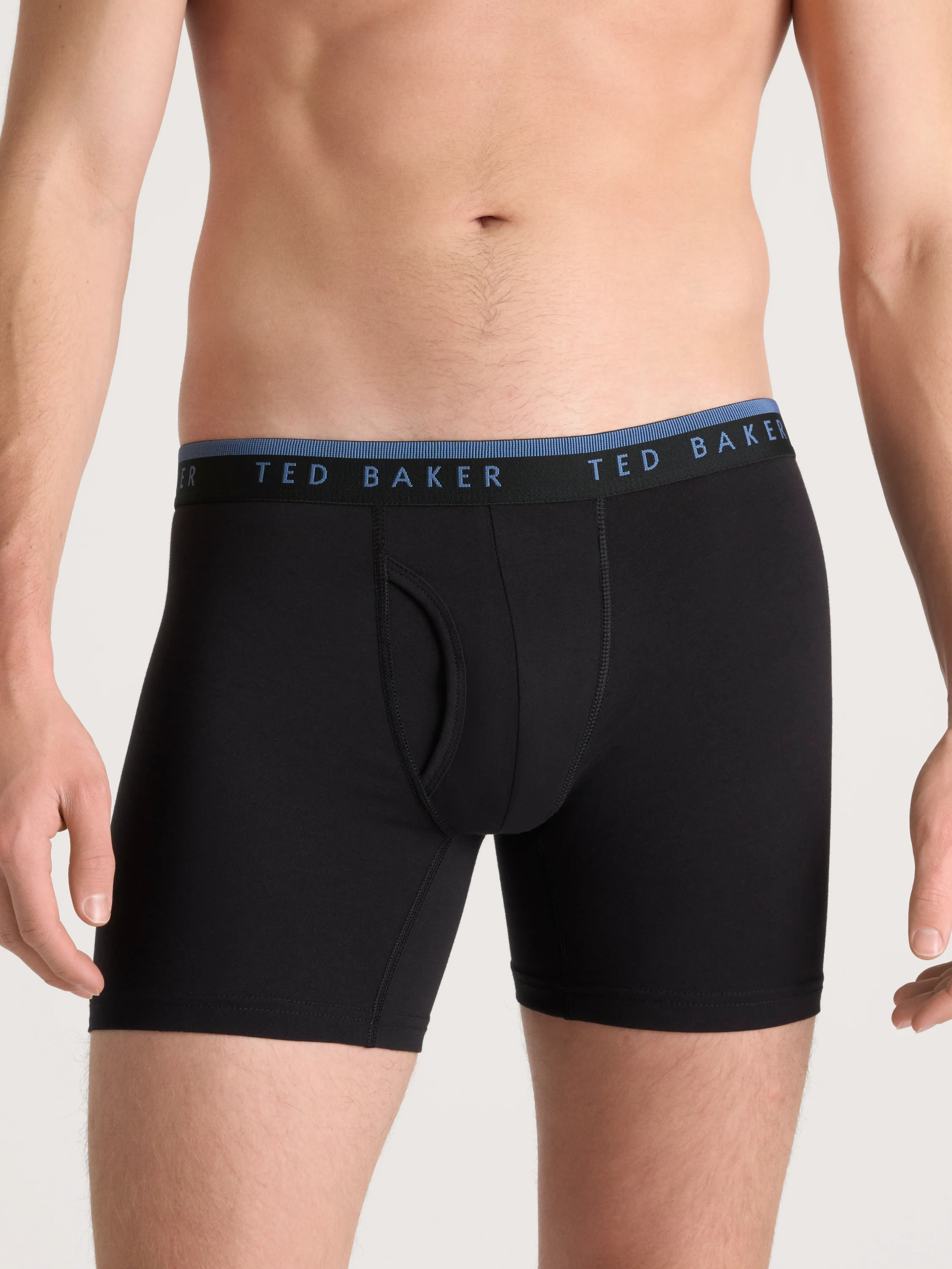 4 PK Cotton Stretch Boxer Brief | BLACK TEAL - Image 5