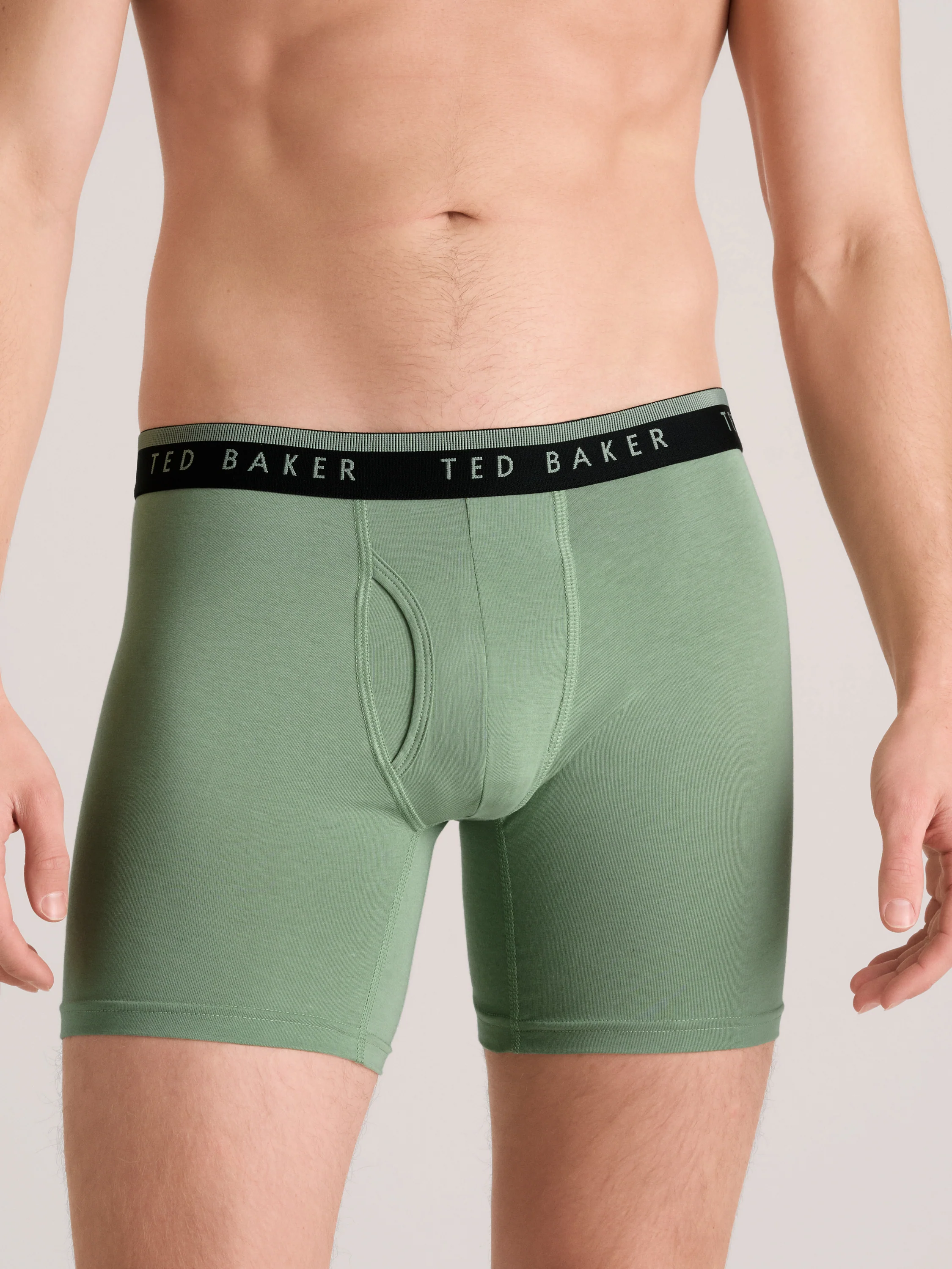 4 PK Cotton Stretch Boxer Brief | GREEN - Image 4