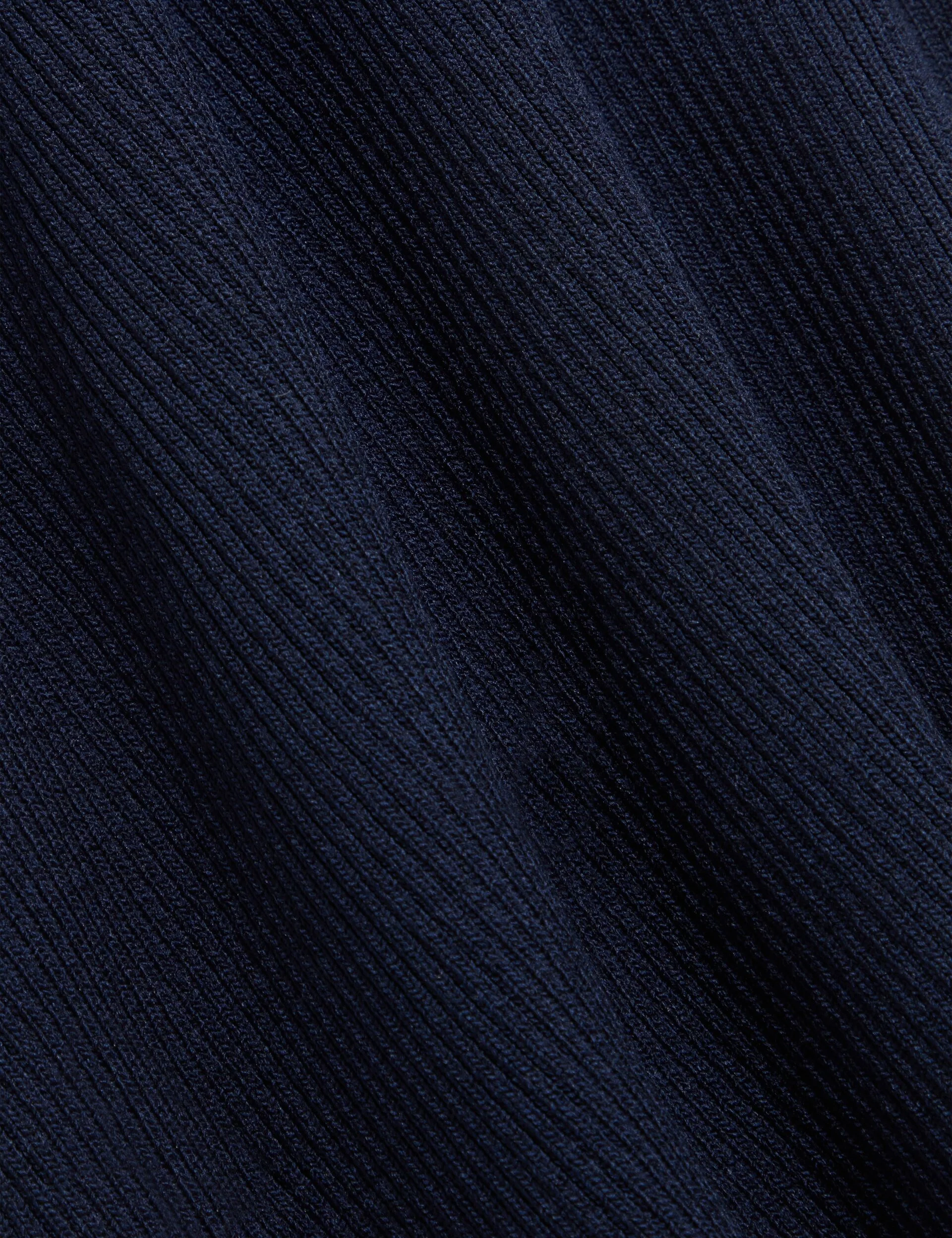 CREW NECK TANK TOP WITH RIB | NAVY - Image 3