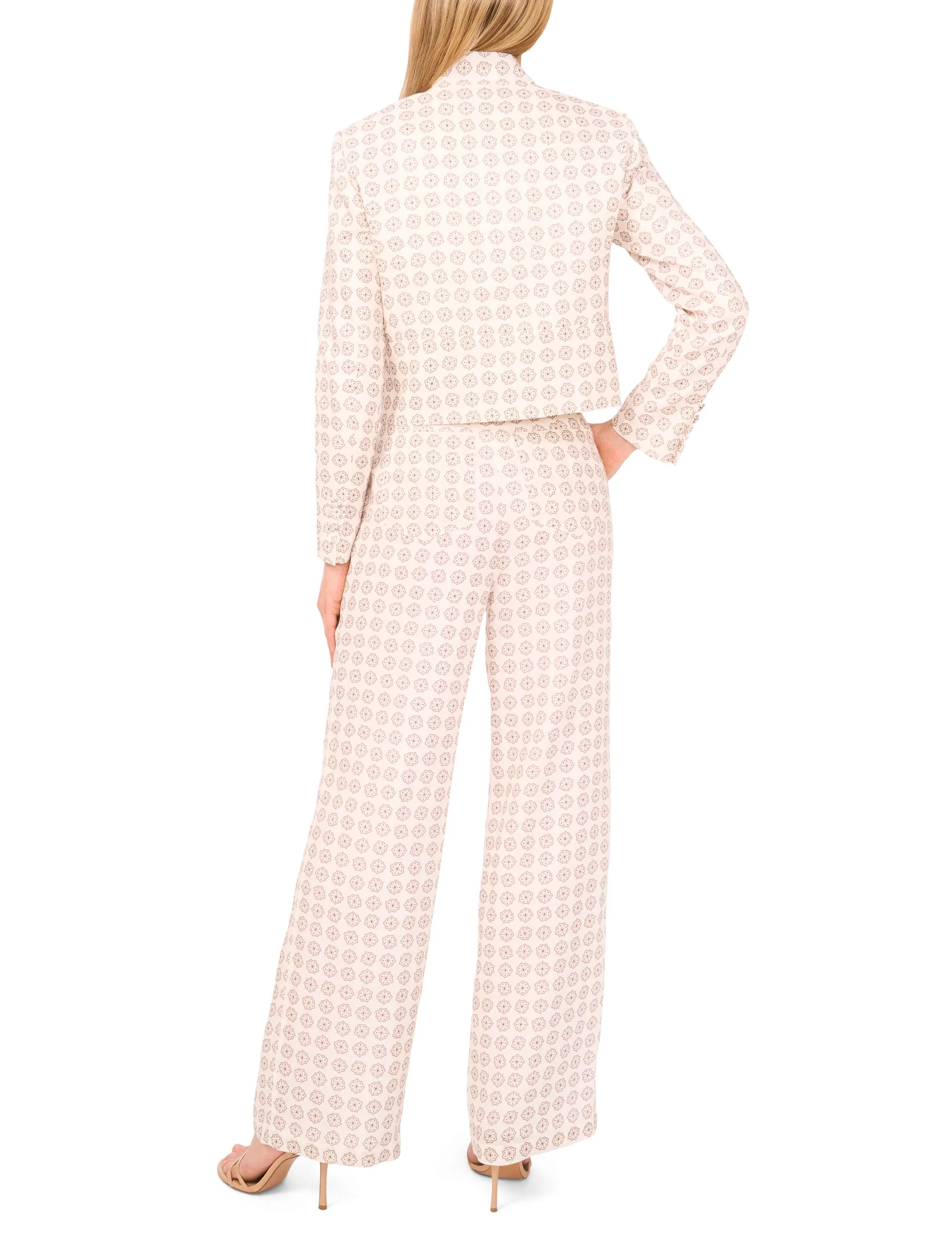 CROPPED STRUCTURED POCKET DETAIL JACKET | IVORY - Image 4