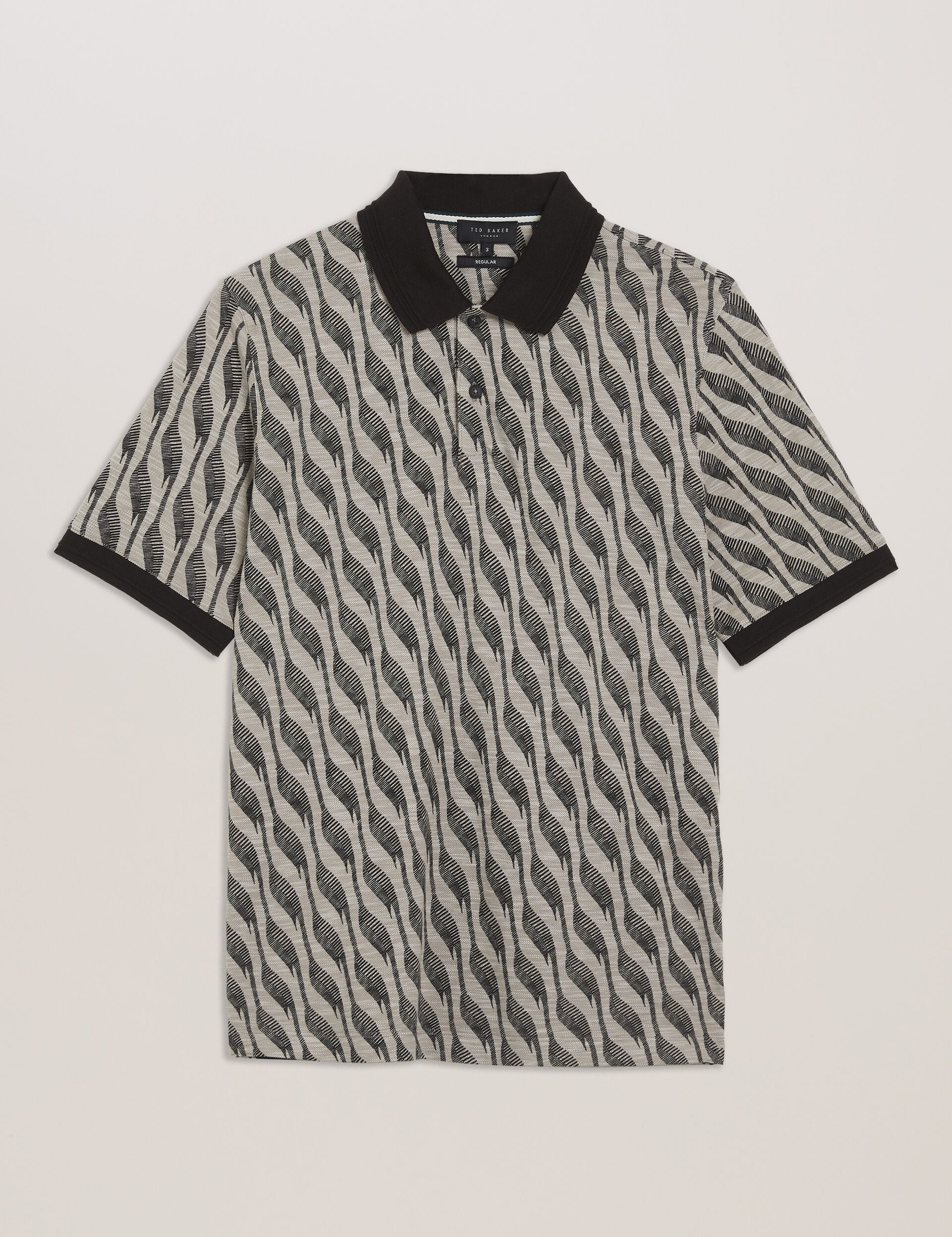 JACQUARD POLO | BROWN - Image 4