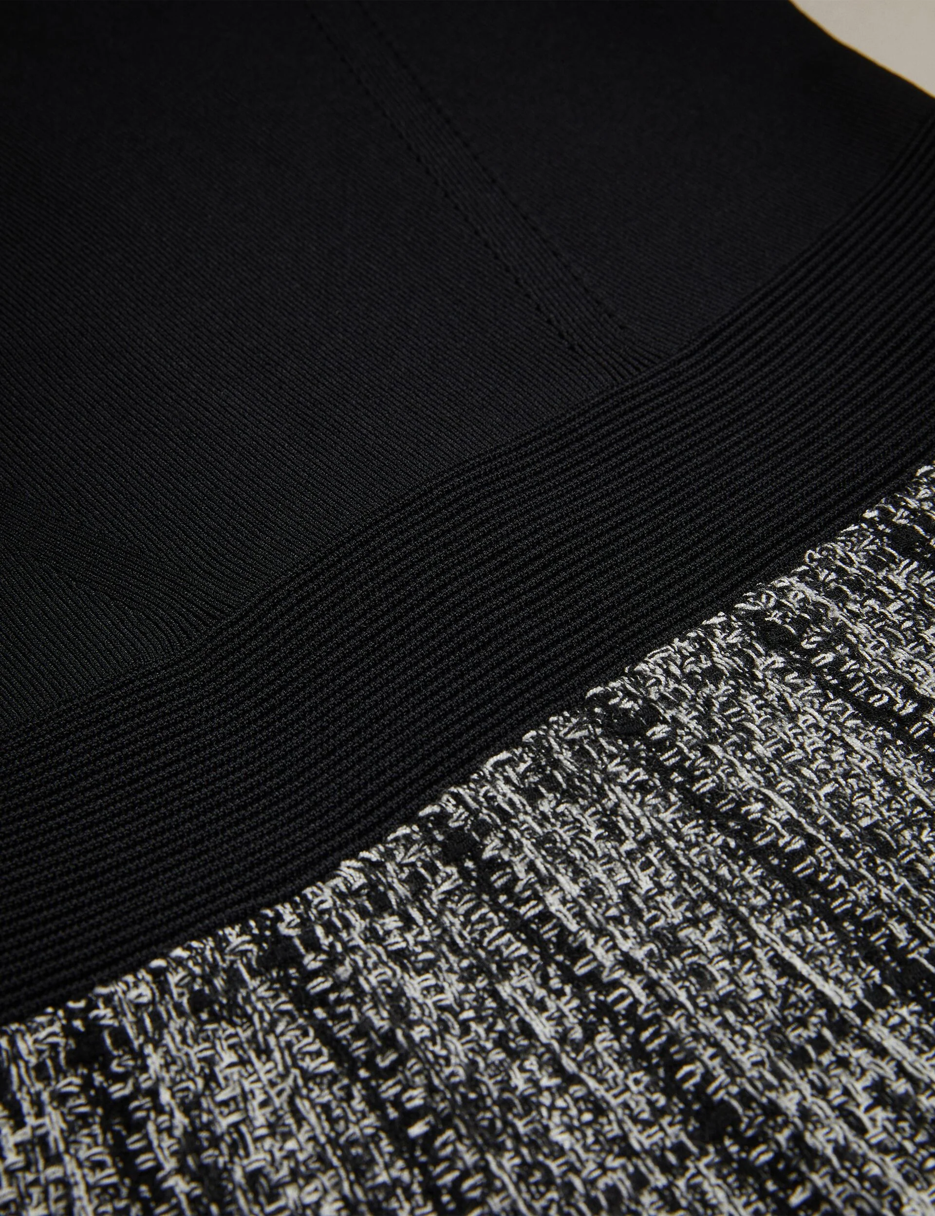 LONG SLEEVE MOCK DETAIL DRESS | BLACK - Image 3