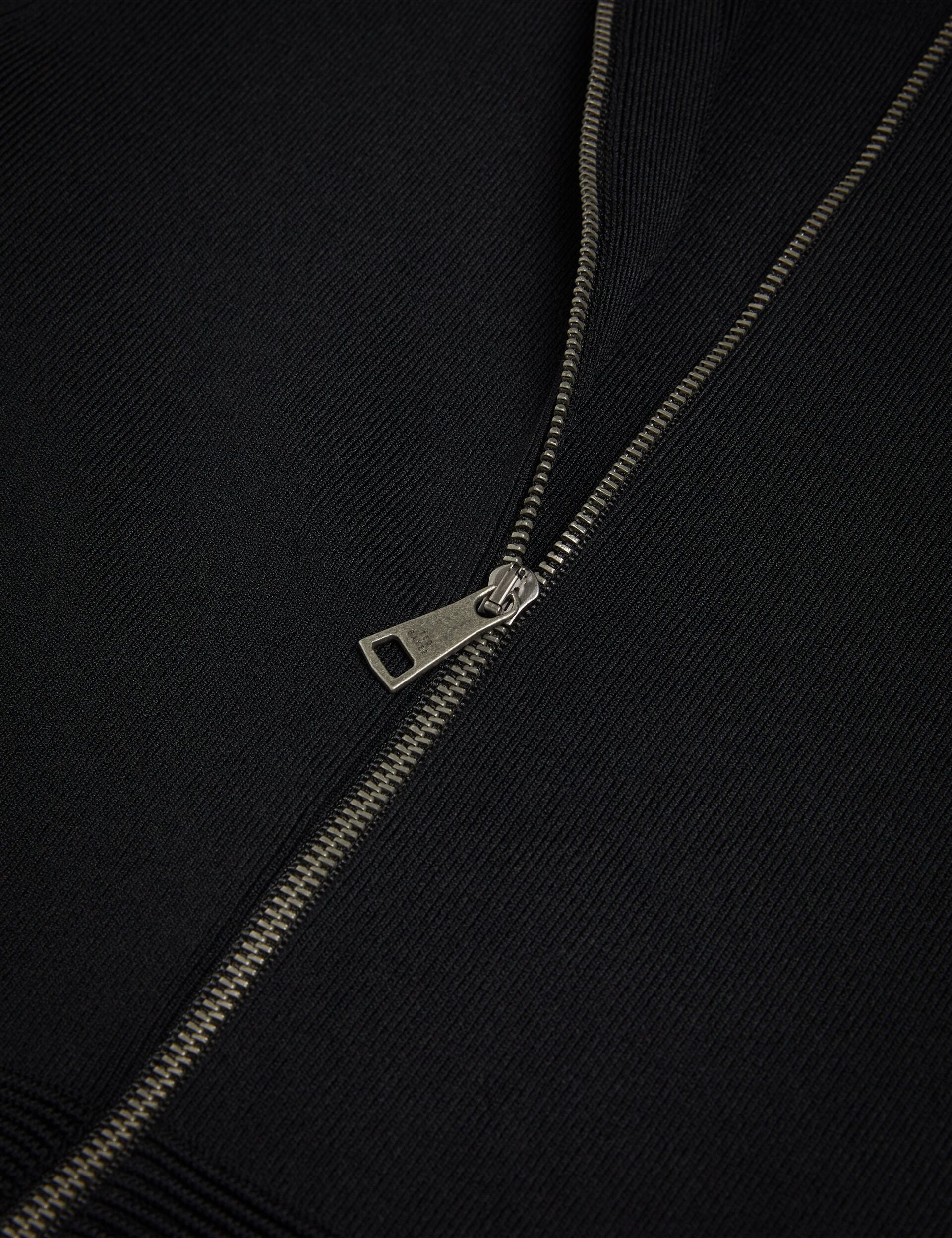 LONG SLEEVE MOCK DETAIL DRESS | BLACK - Image 6