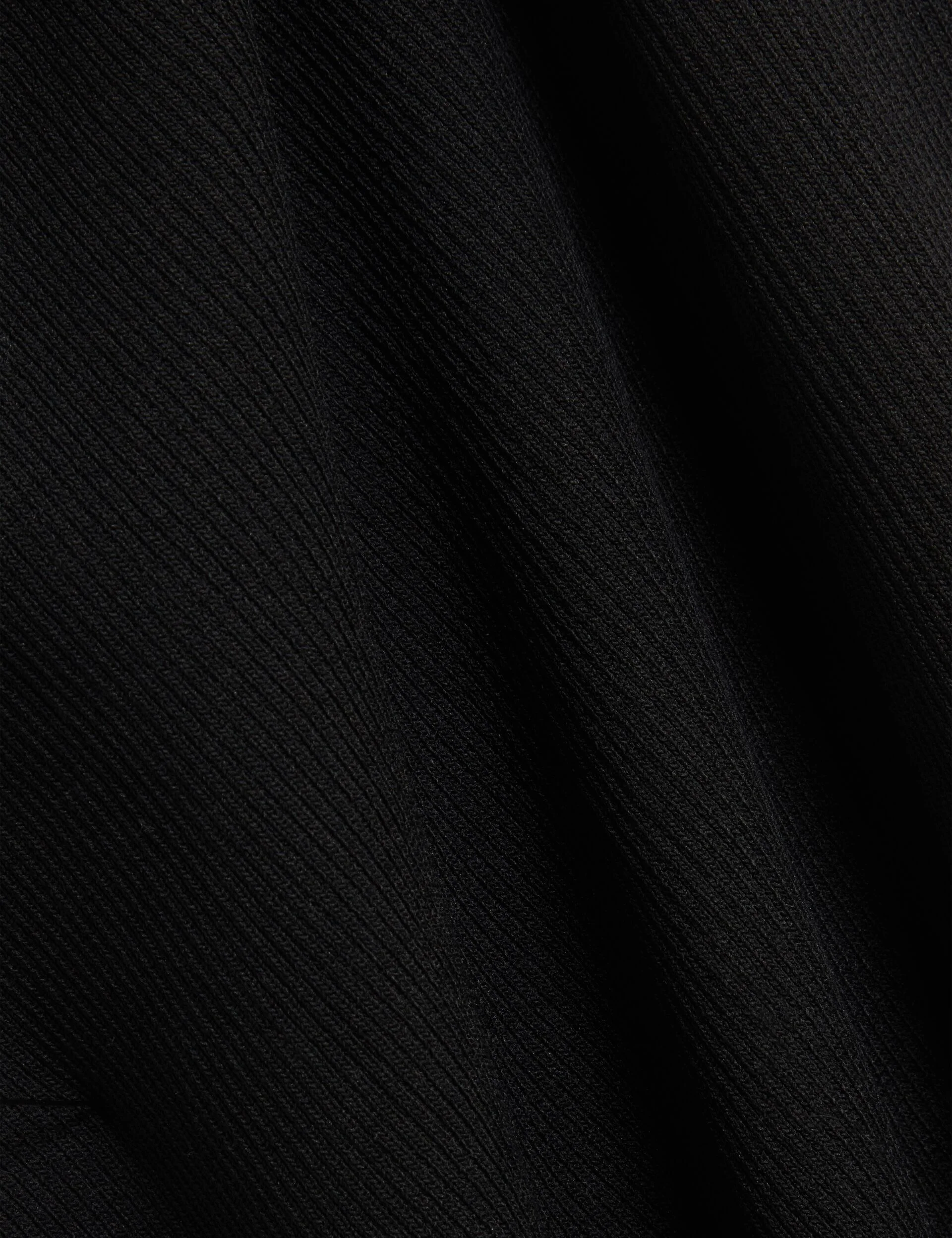 MAXI SKIRT WITH RIB | BLACK - Image 3