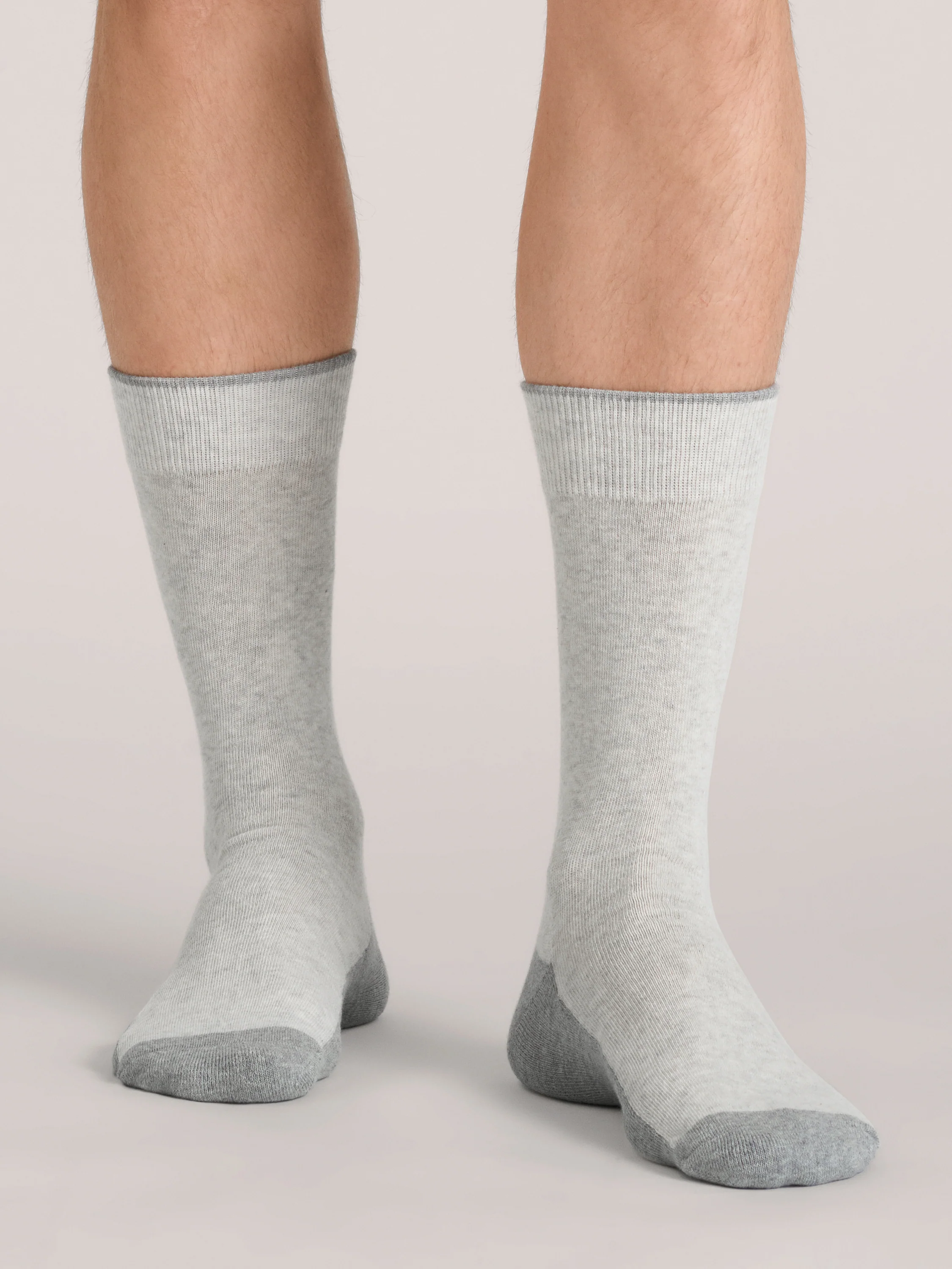 3 PK Men's 1/2 Terry Crew | BLACK - Image 2
