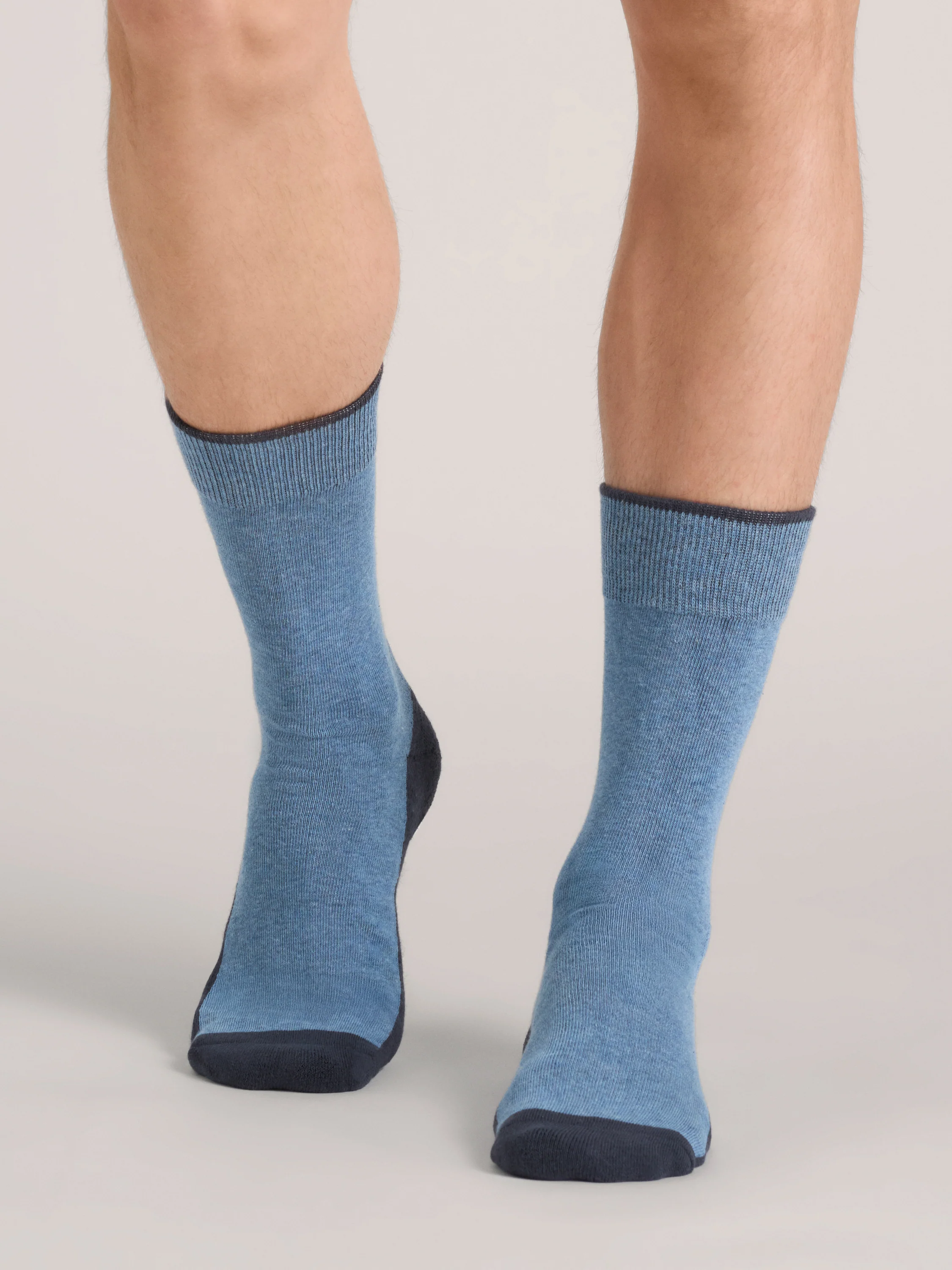3 PK Men's 1/2 Terry Crew | BLACK - Image 4