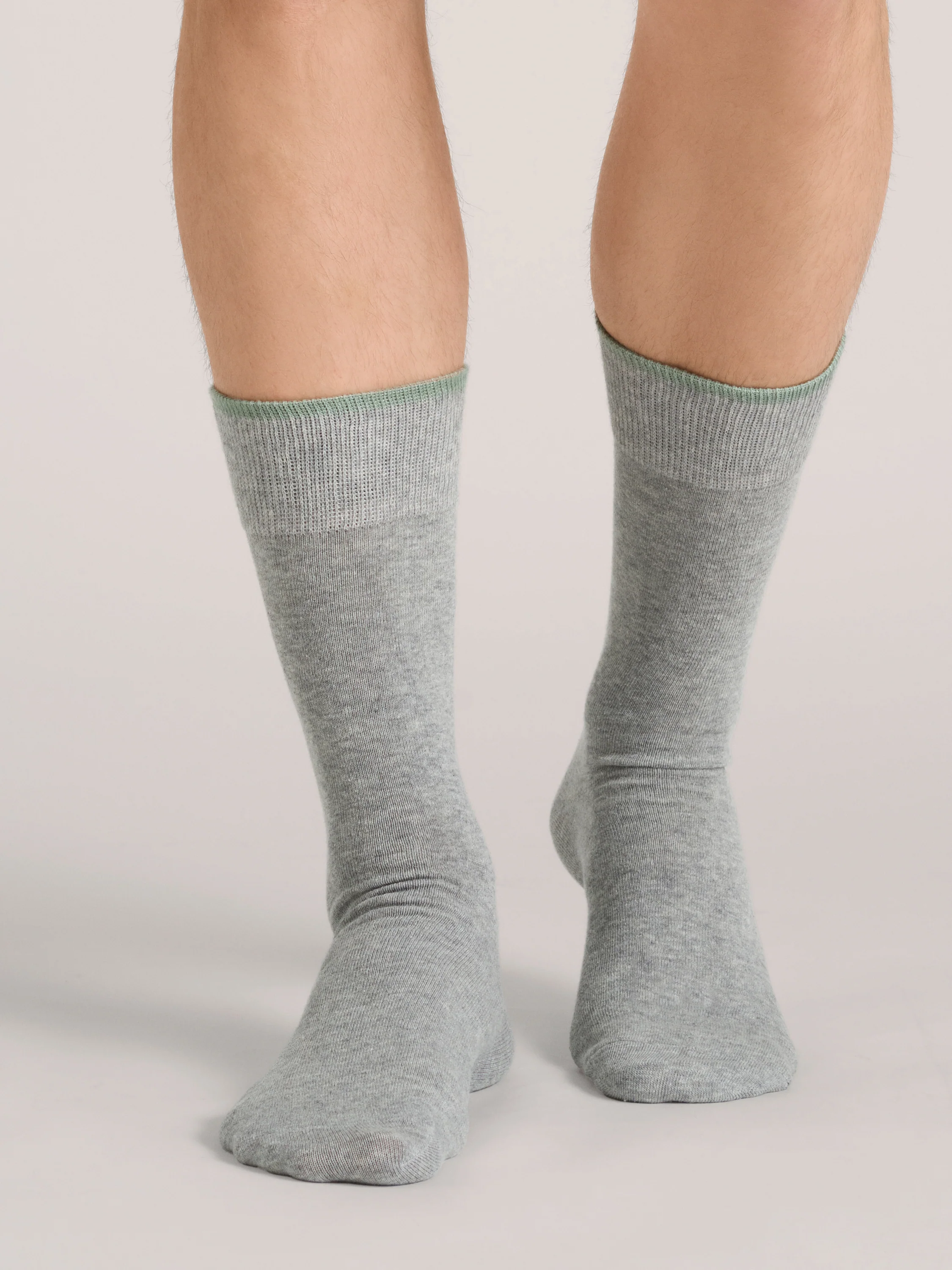 3 PK Men's Non Terry Crew | DARK GREY - Image 2