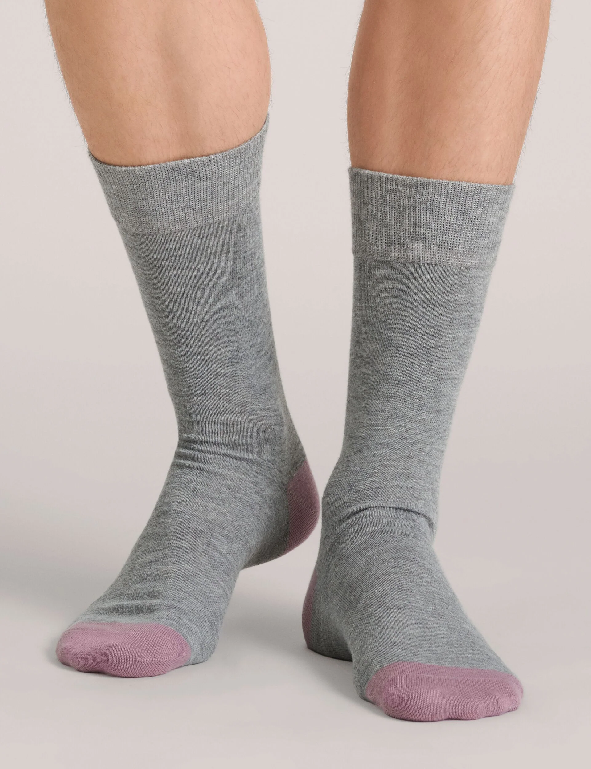 CREW SOCK CONTRAST TOE | BLACK - Image 2
