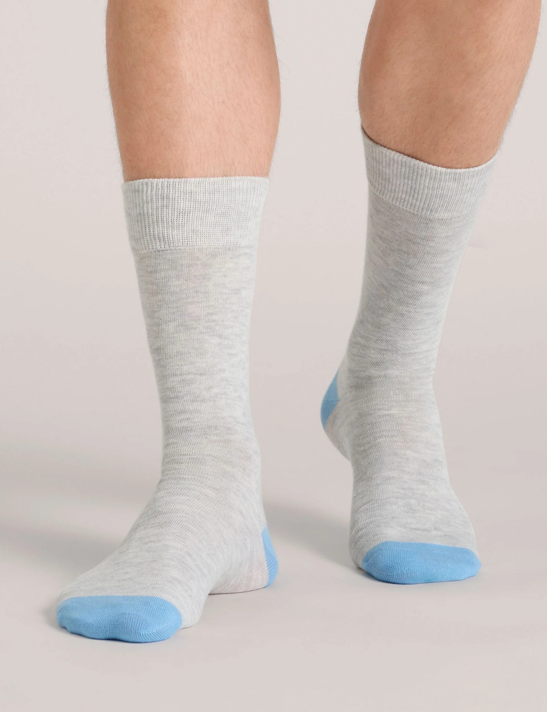 CREW SOCK CONTRAST TOE | BLACK - Image 4