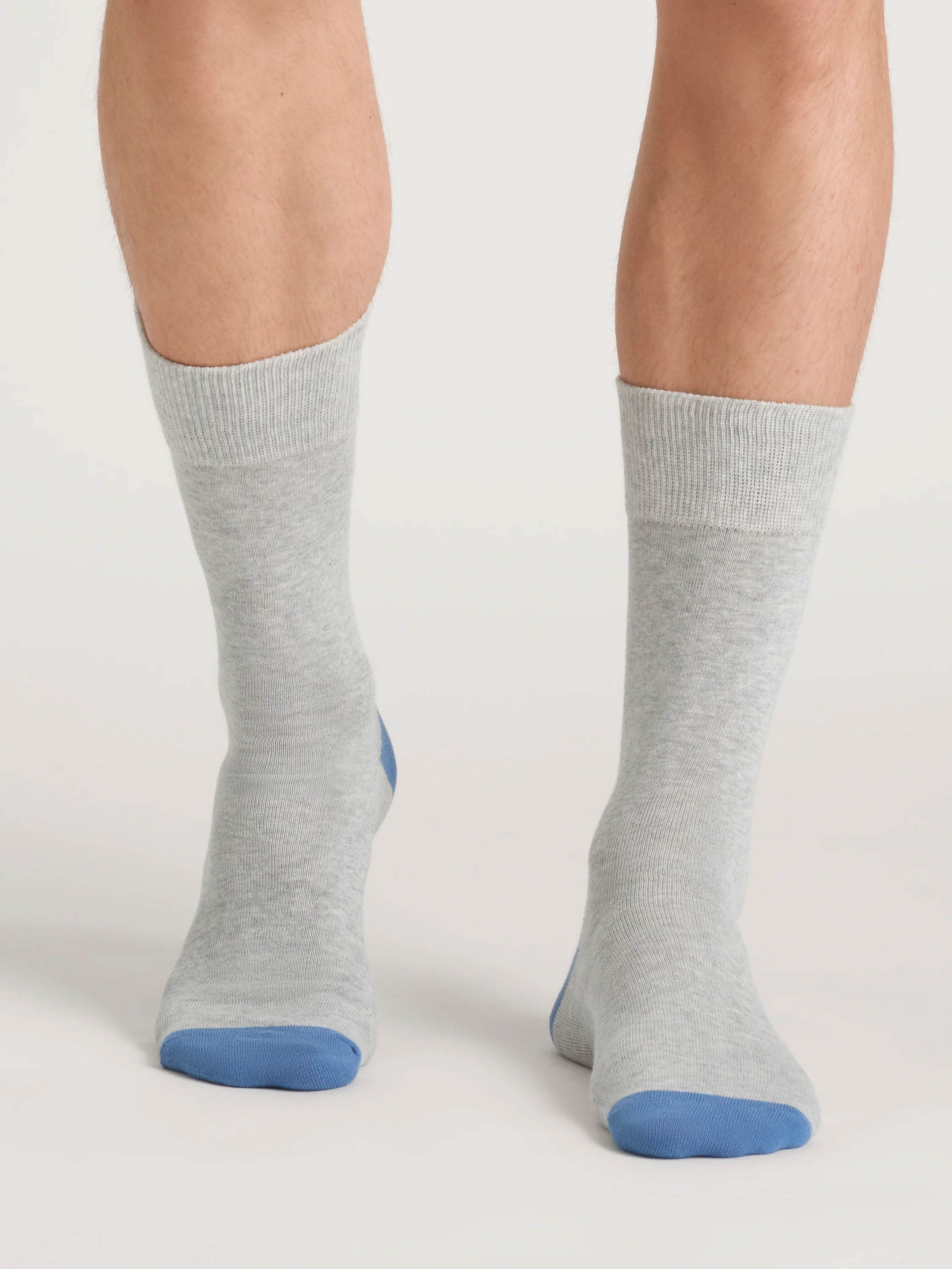 4 PK Men's Non Terry Dress Crew | BLUE - Image 3