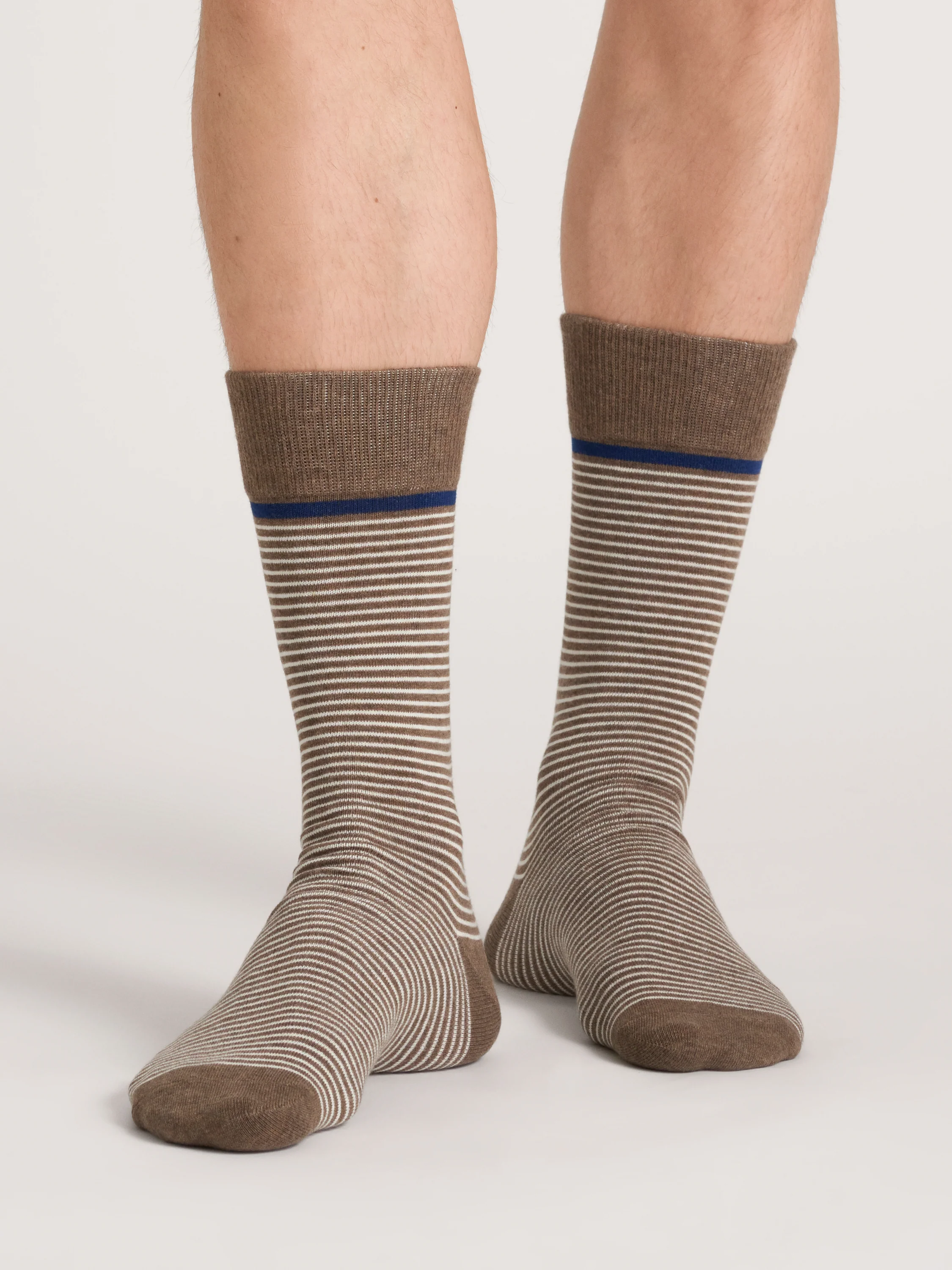 4 PK Men's Non Terry Dress Crew | BLUE - Image 4