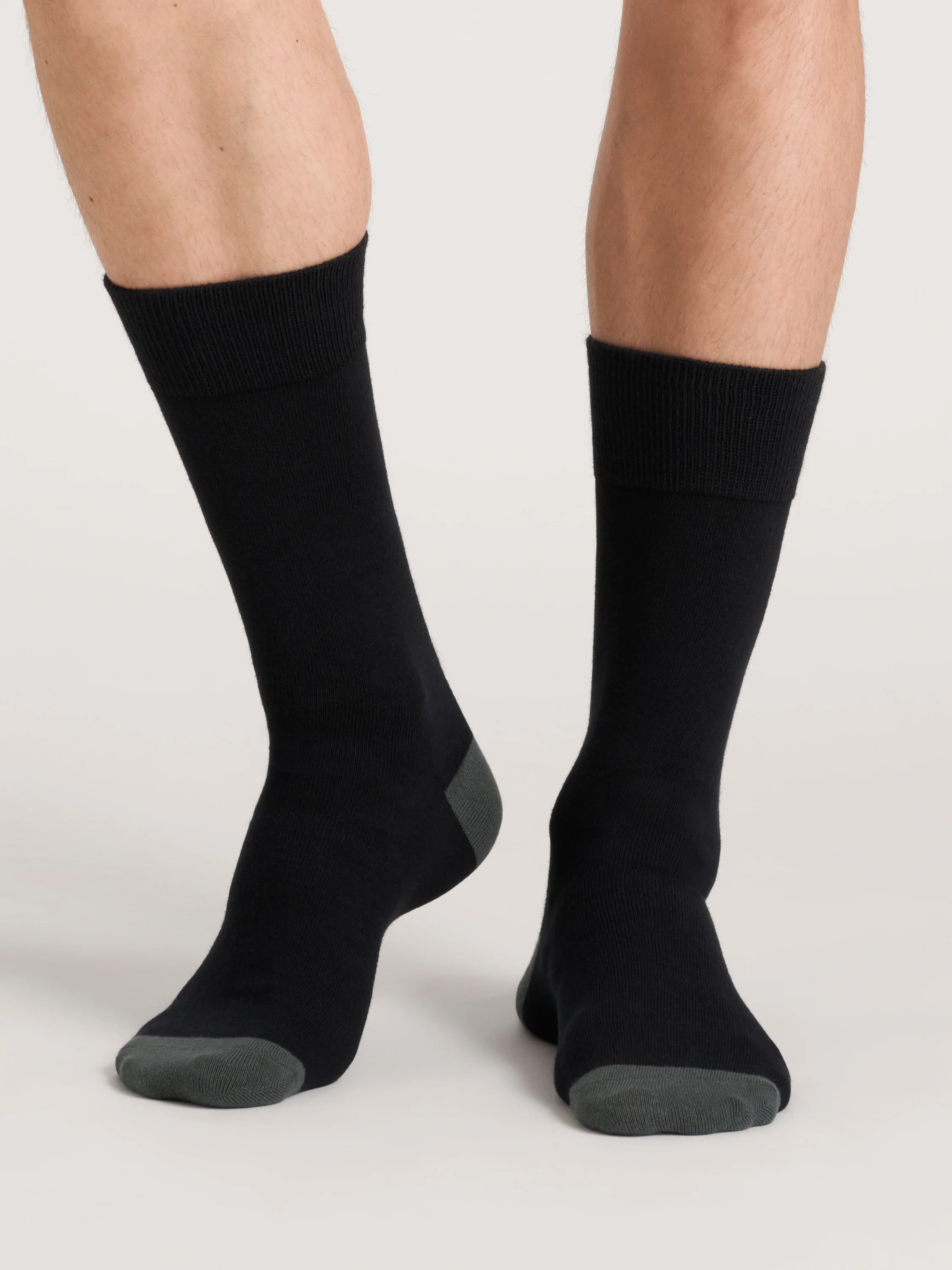 4 PK Men's Non Terry Dress Crew | GREEN - Image 3