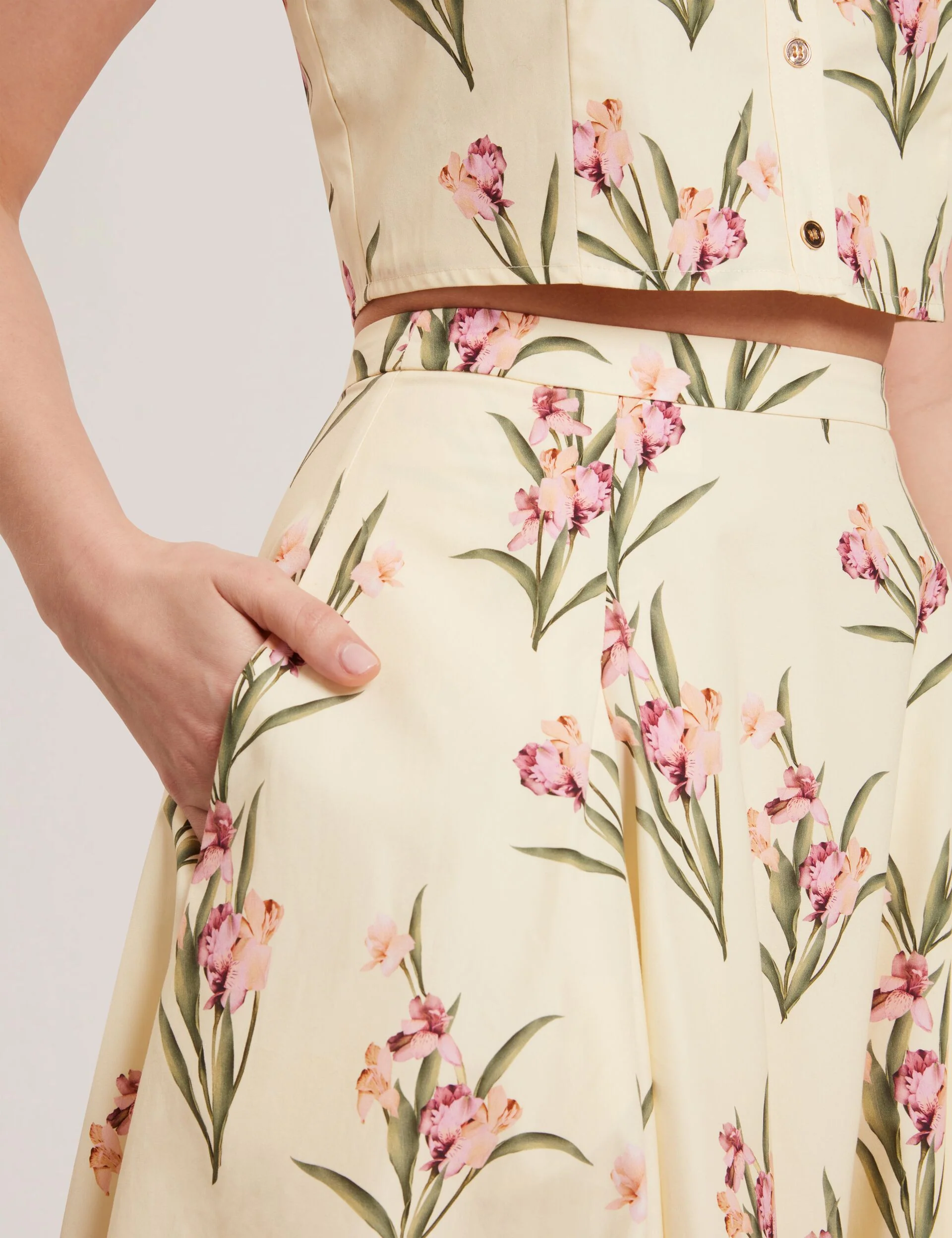 MIDI CIRCLE SKIRT | YELLOW - Image 5