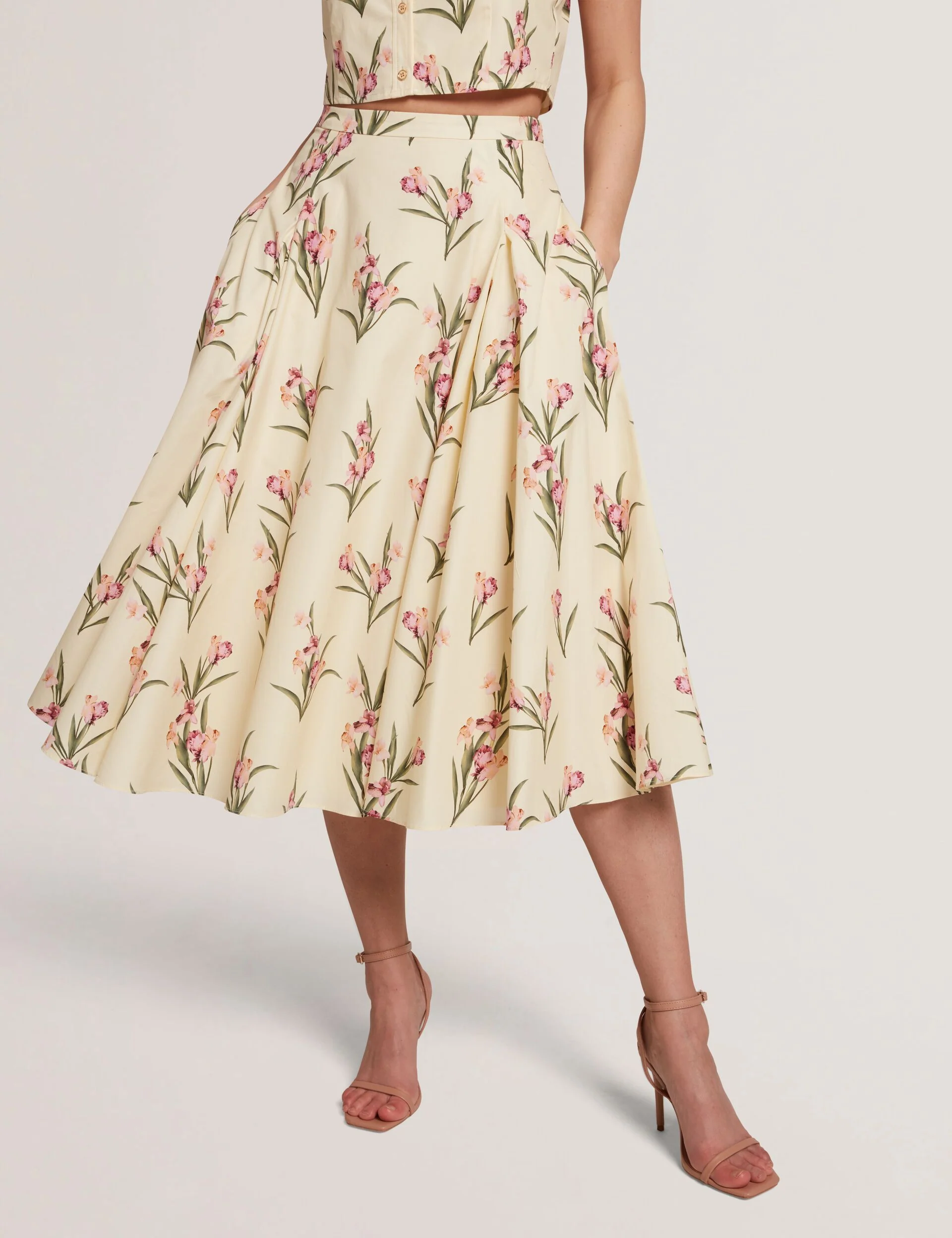 MIDI CIRCLE SKIRT | YELLOW - Image 7