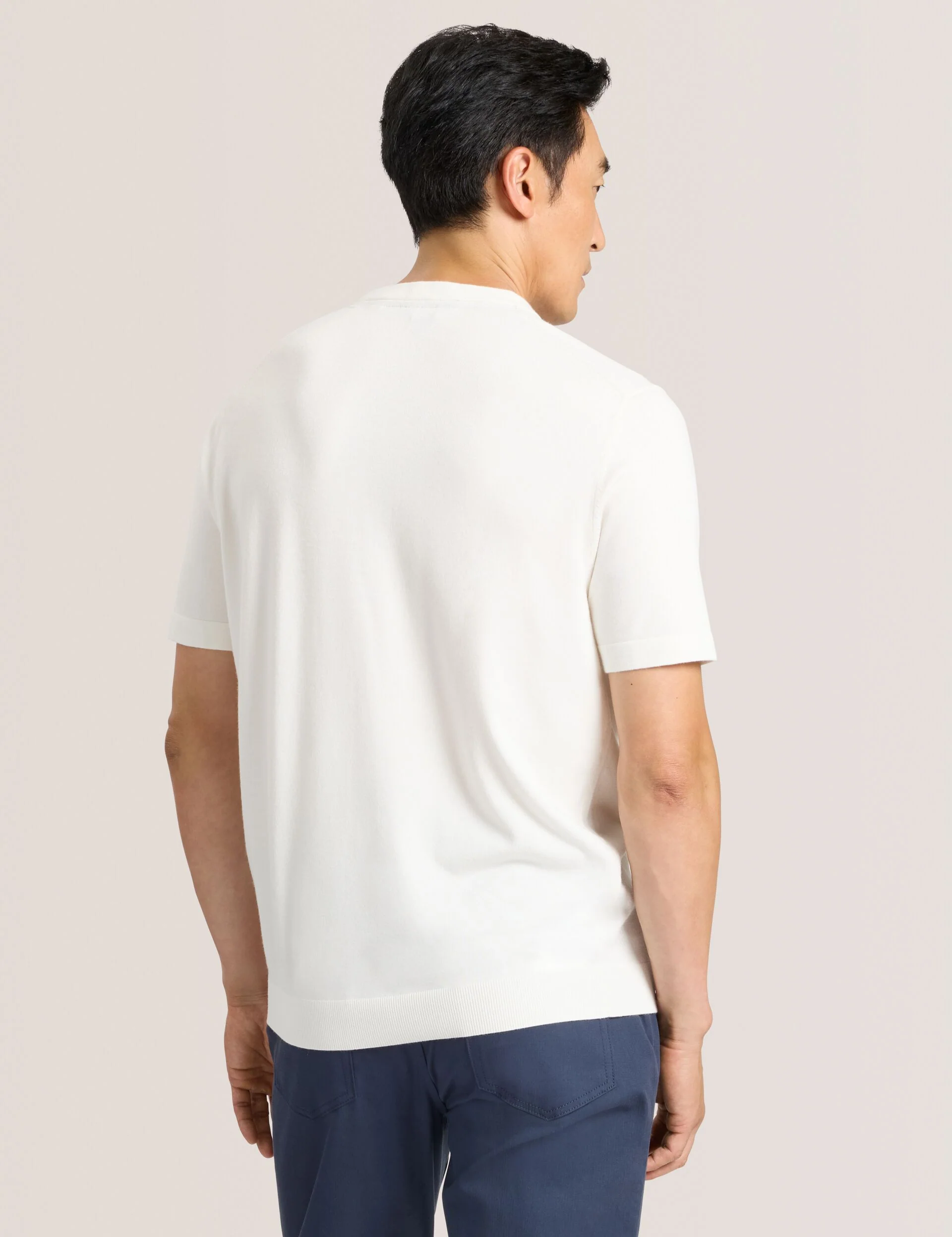 MODERN VISCOSE BLEND CREW | WHITE - Image 4