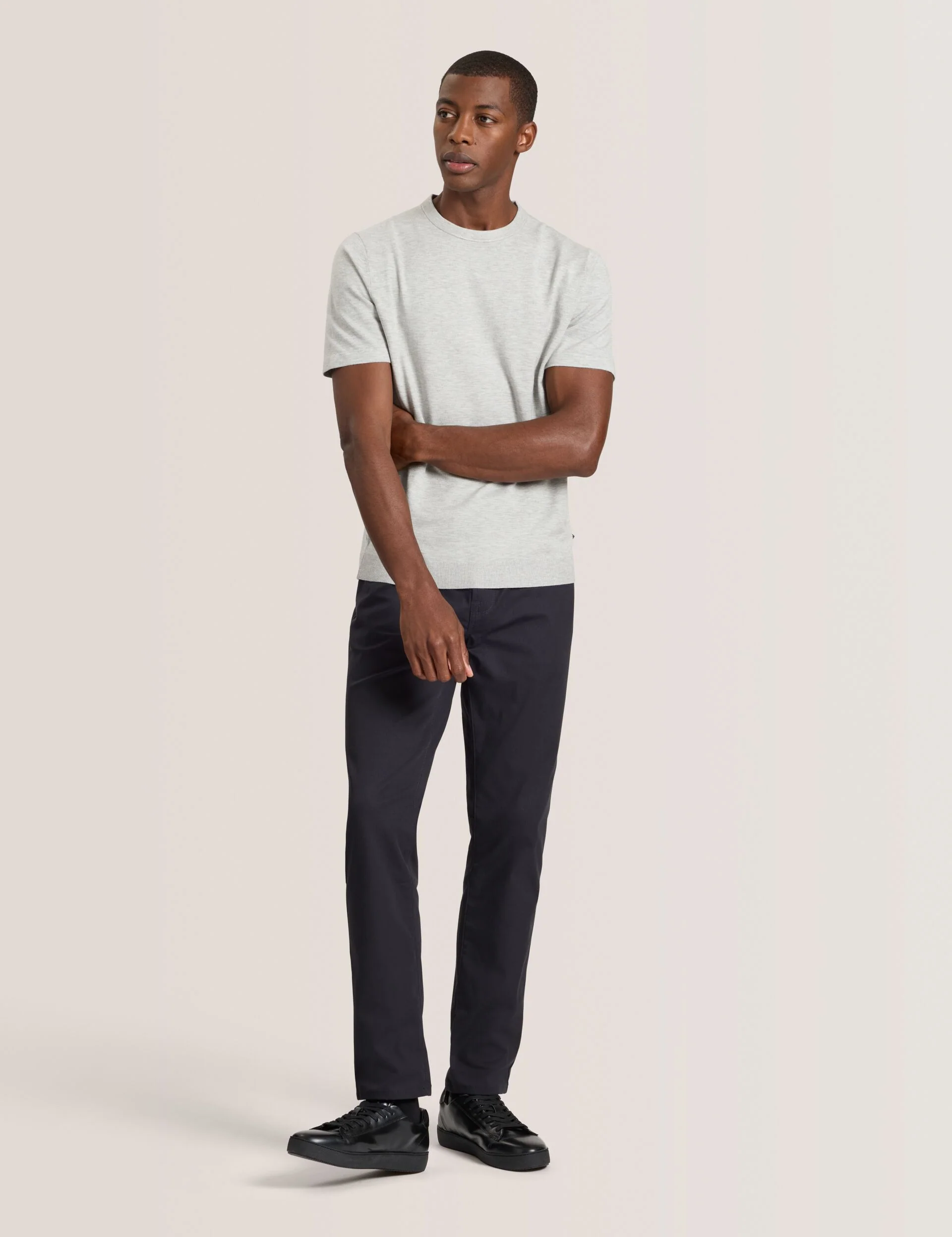 MODERN VISCOSE BLEND CREW | HIGH RISE GREY - Image 2