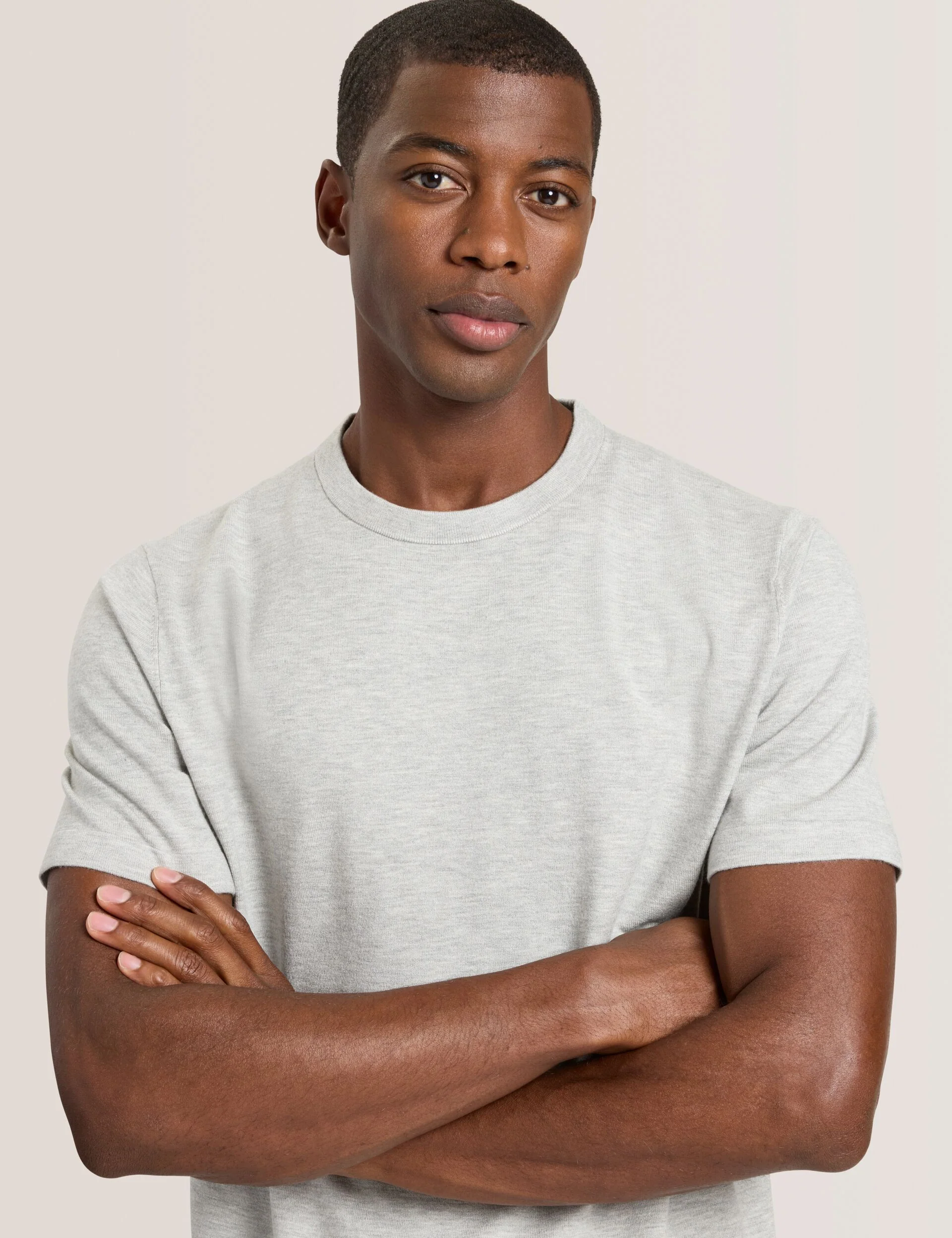 MODERN VISCOSE BLEND CREW | HIGH RISE GREY - Image 5