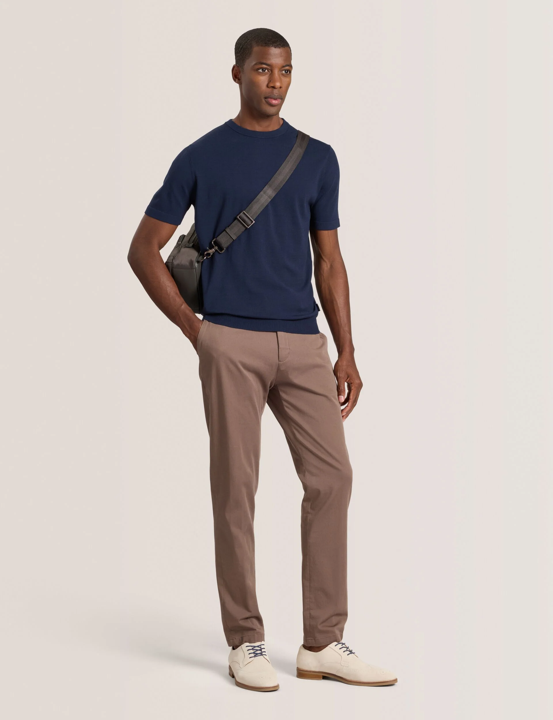 MODERN VISCOSE BLEND CREW | NAVY - Image 2