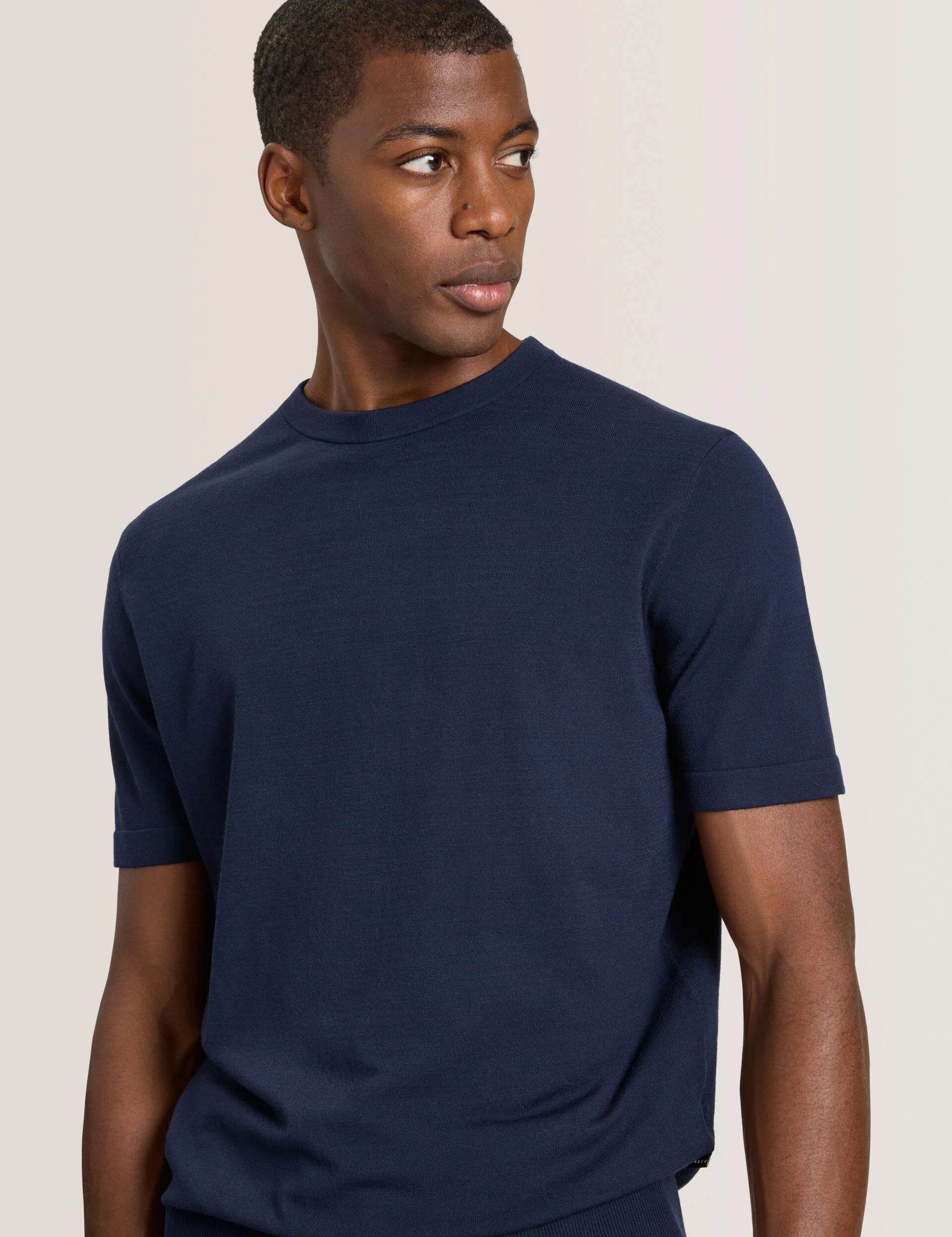 MODERN VISCOSE BLEND CREW | NAVY - Image 5