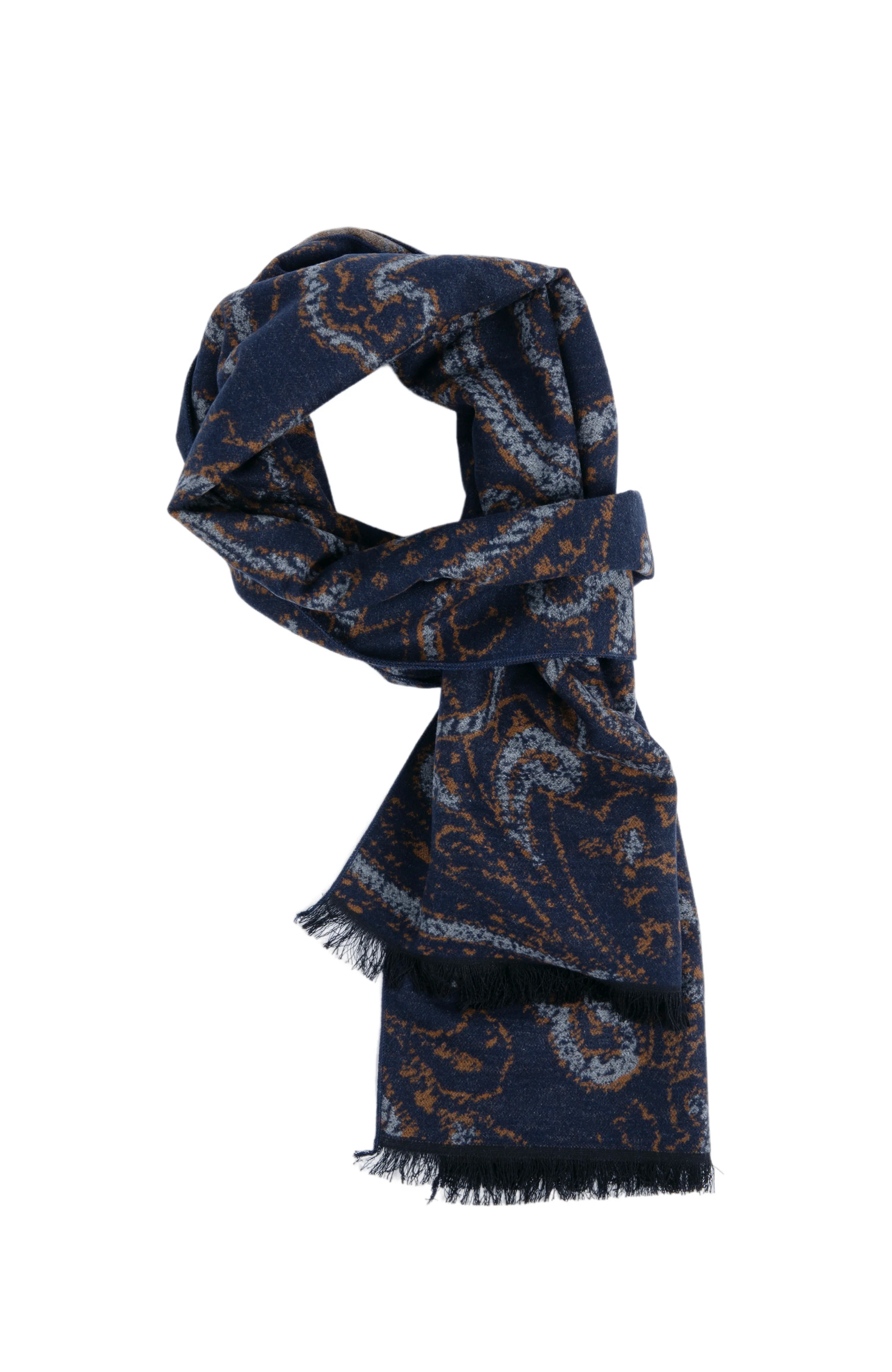 PAISLEY SCARF | BLUE - Image 4