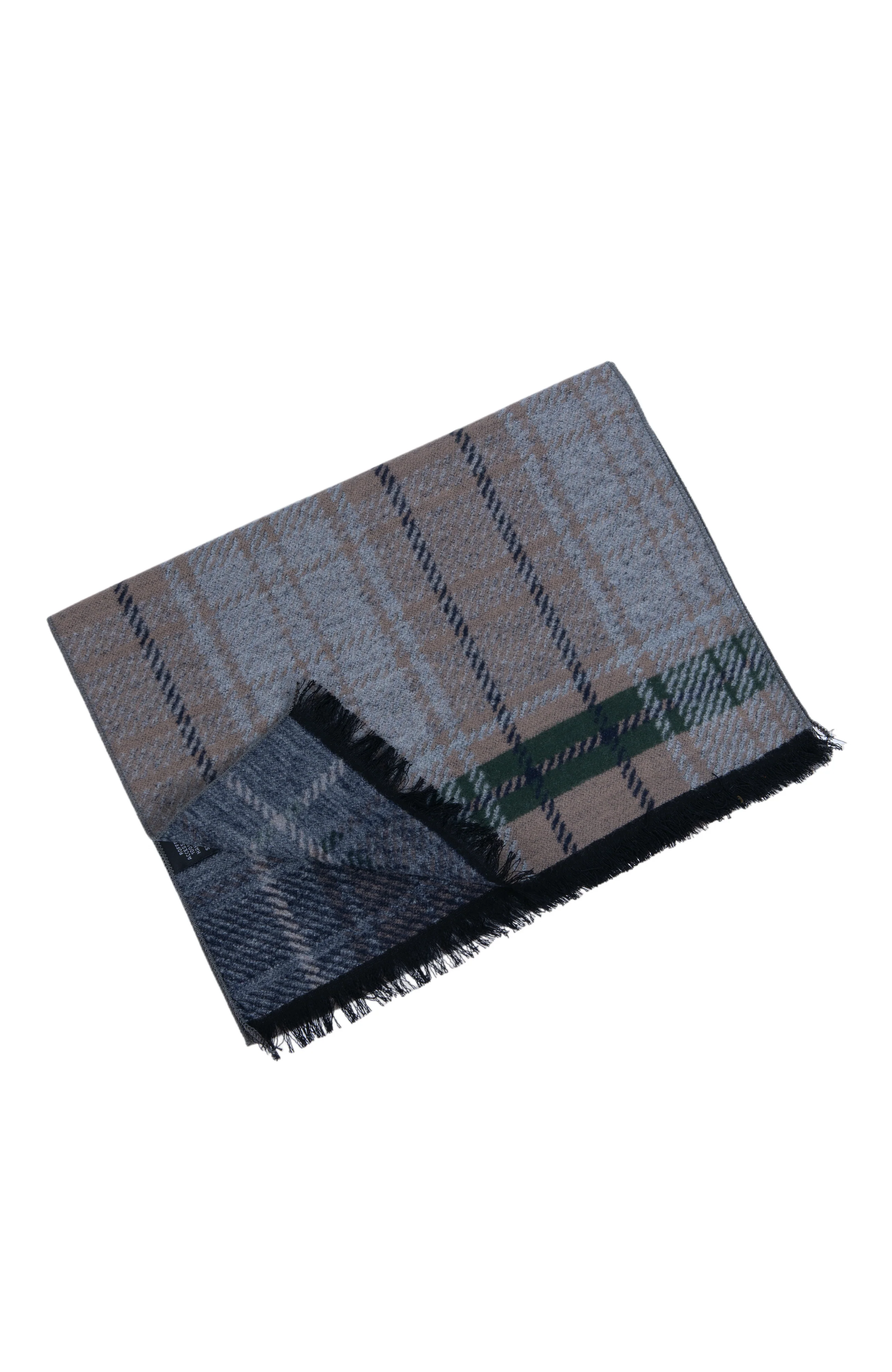 PLAID SCARF | BROWN - Image 2