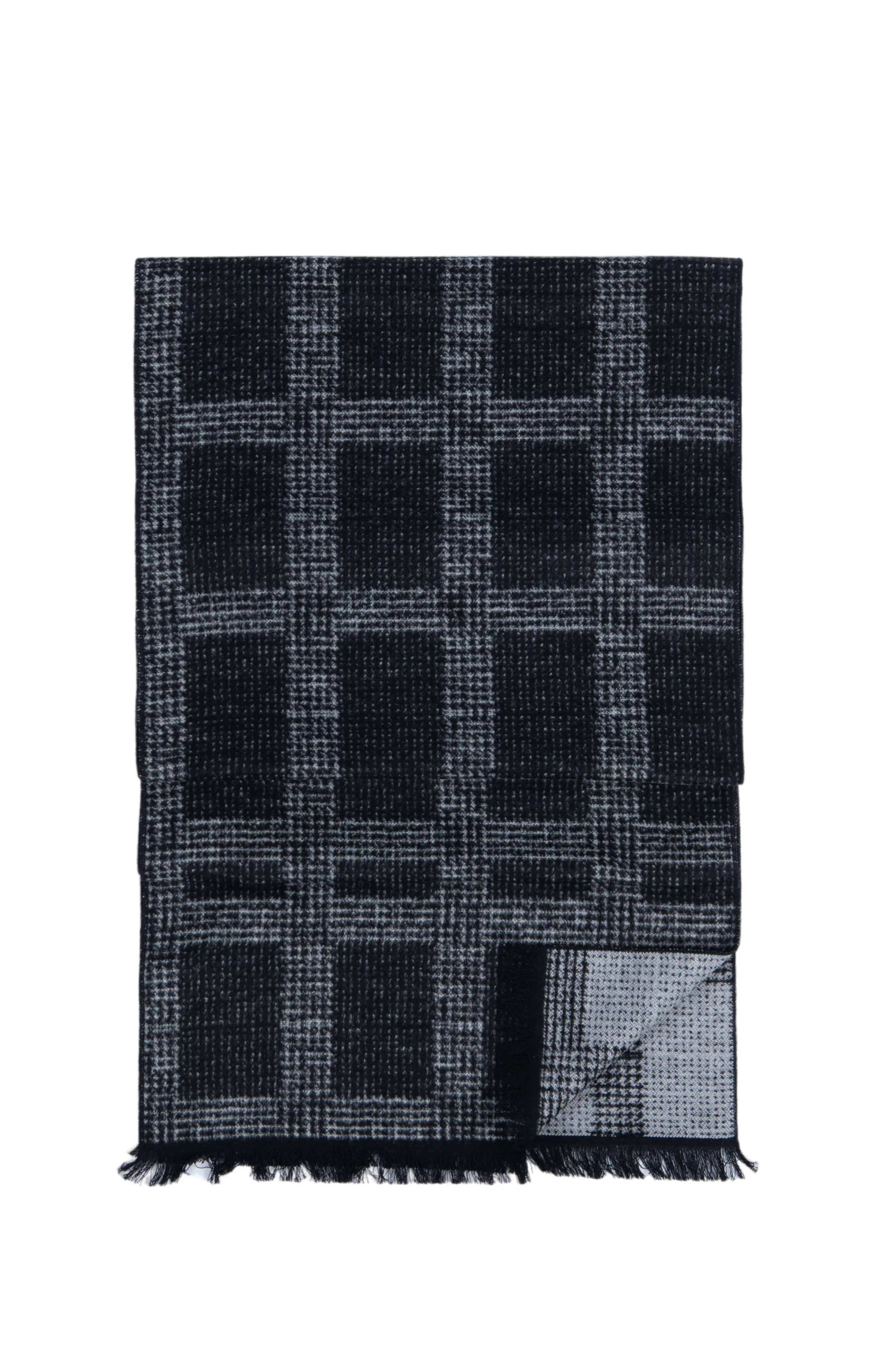 PLAID SCARF | GREY - Image 3
