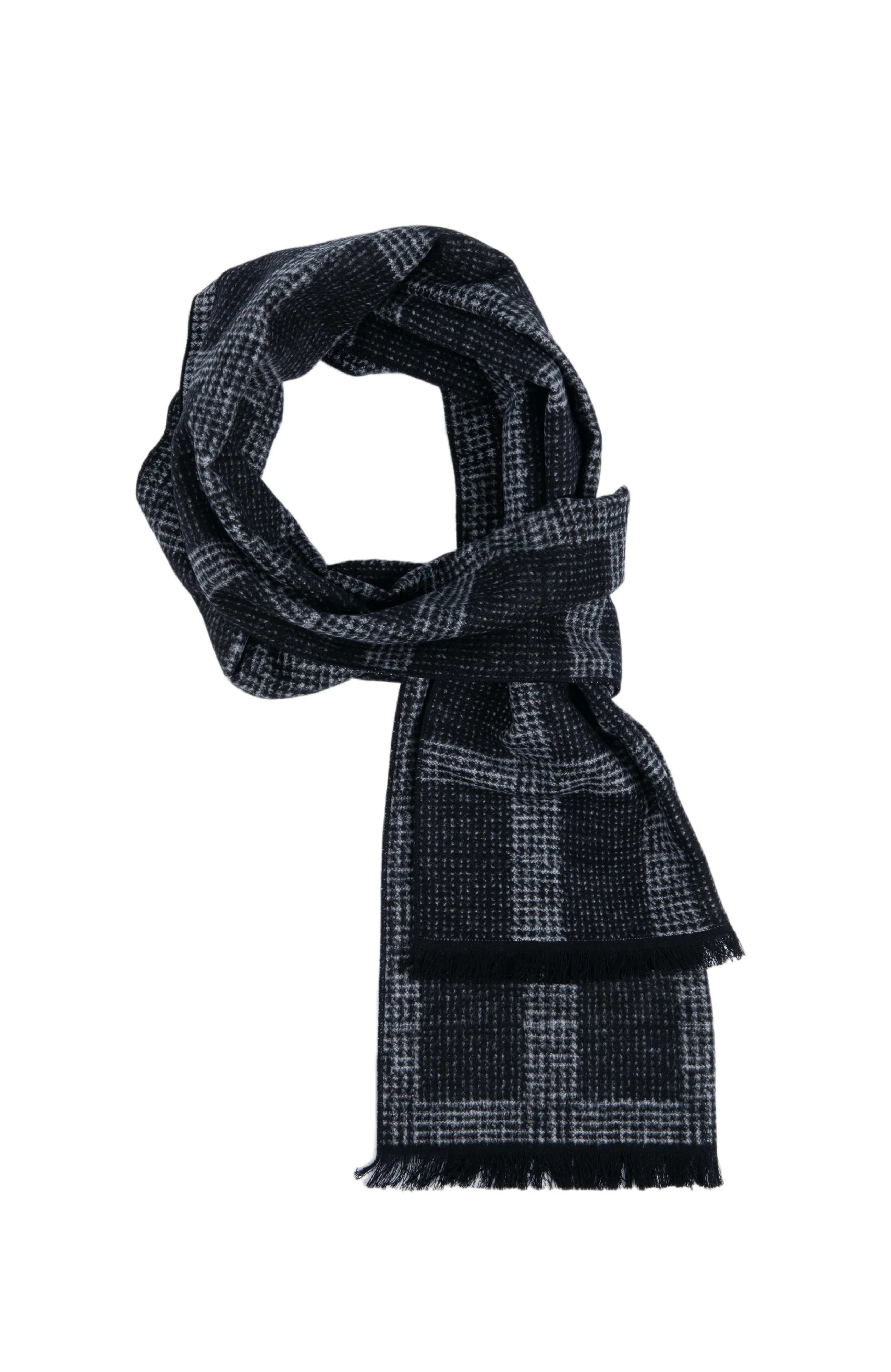 PLAID SCARF | GREY - Image 4