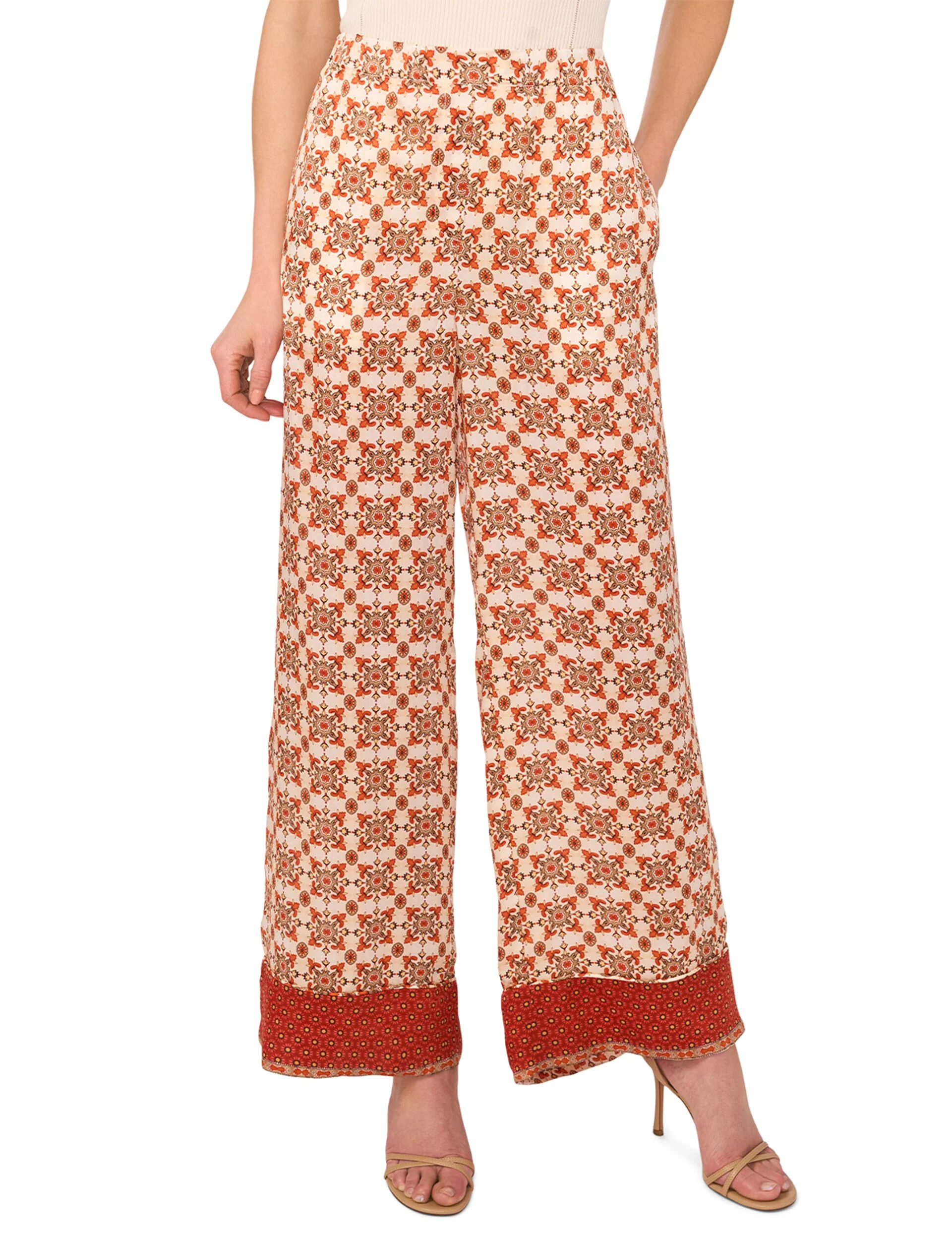 PLEATED TAILORED PANTS | ORANGE - Image 2
