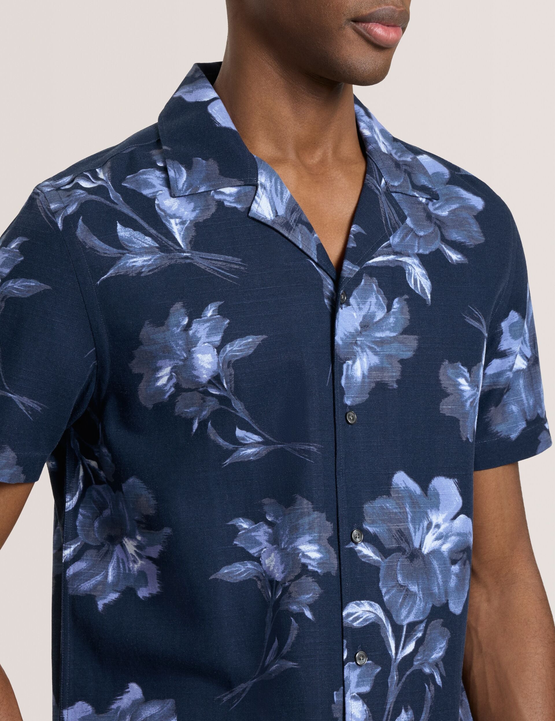 PRINTED SHIRT | NAVY - Image 4