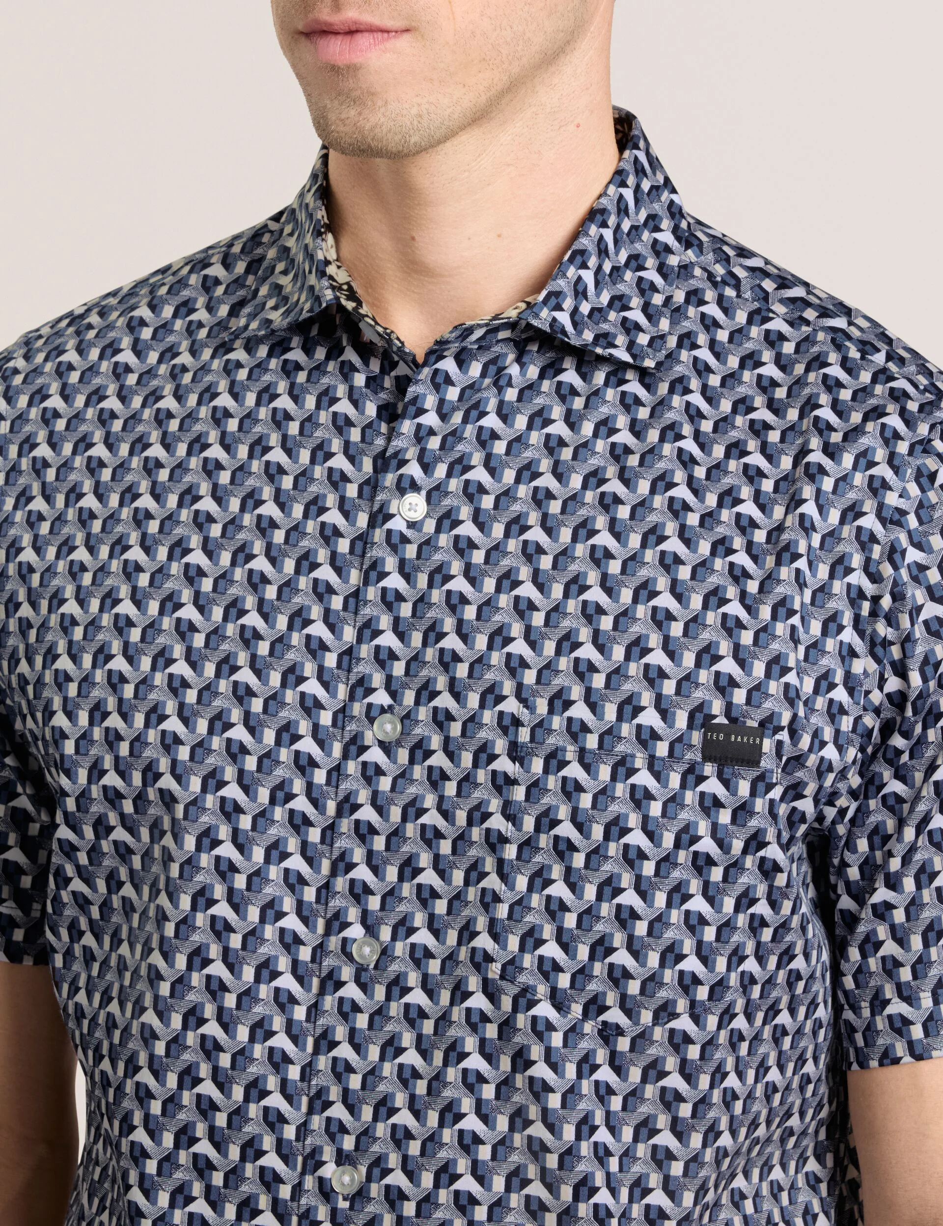 Printed Shirt | DARK NAVY - Image 4