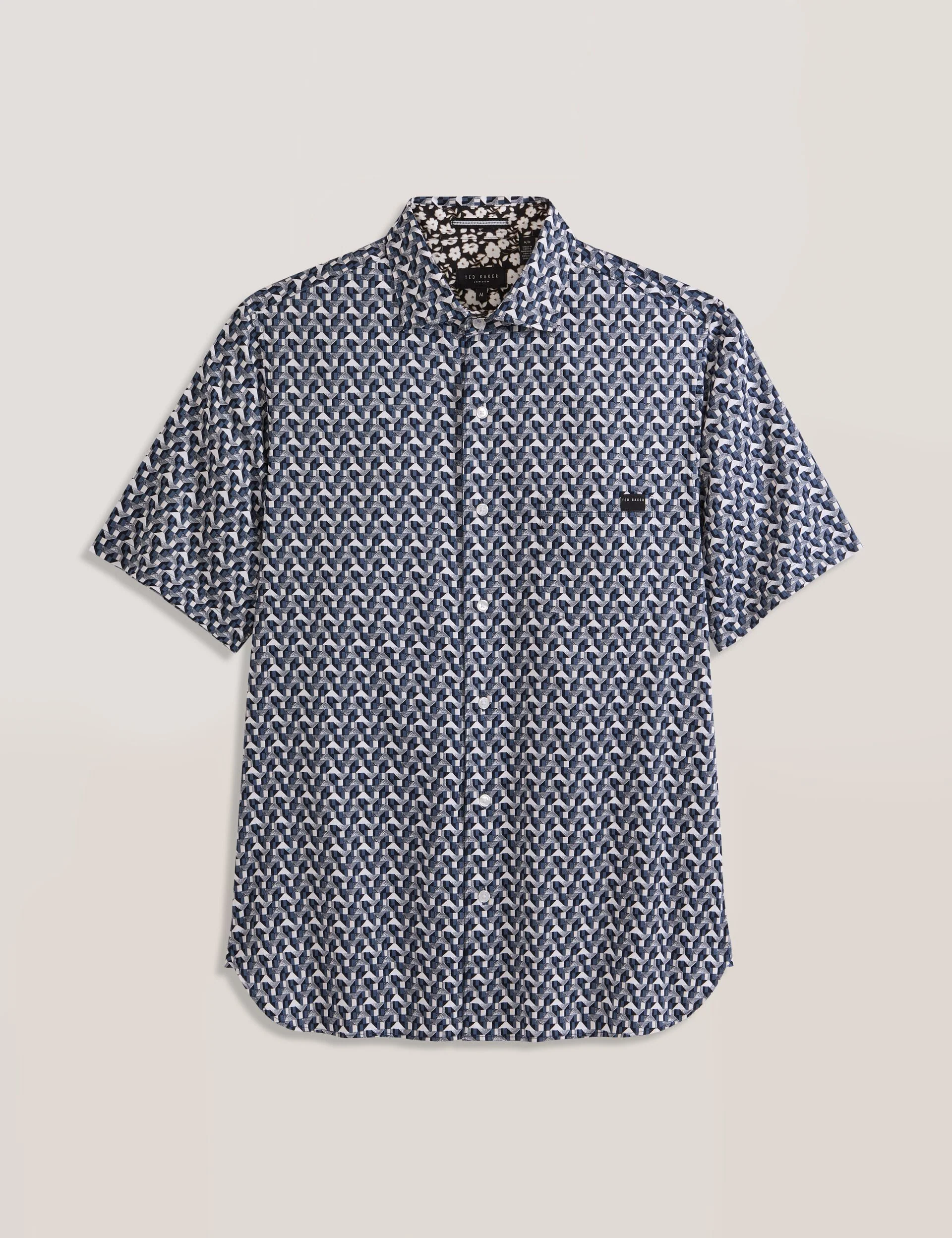 Printed Shirt | DARK NAVY - Image 5