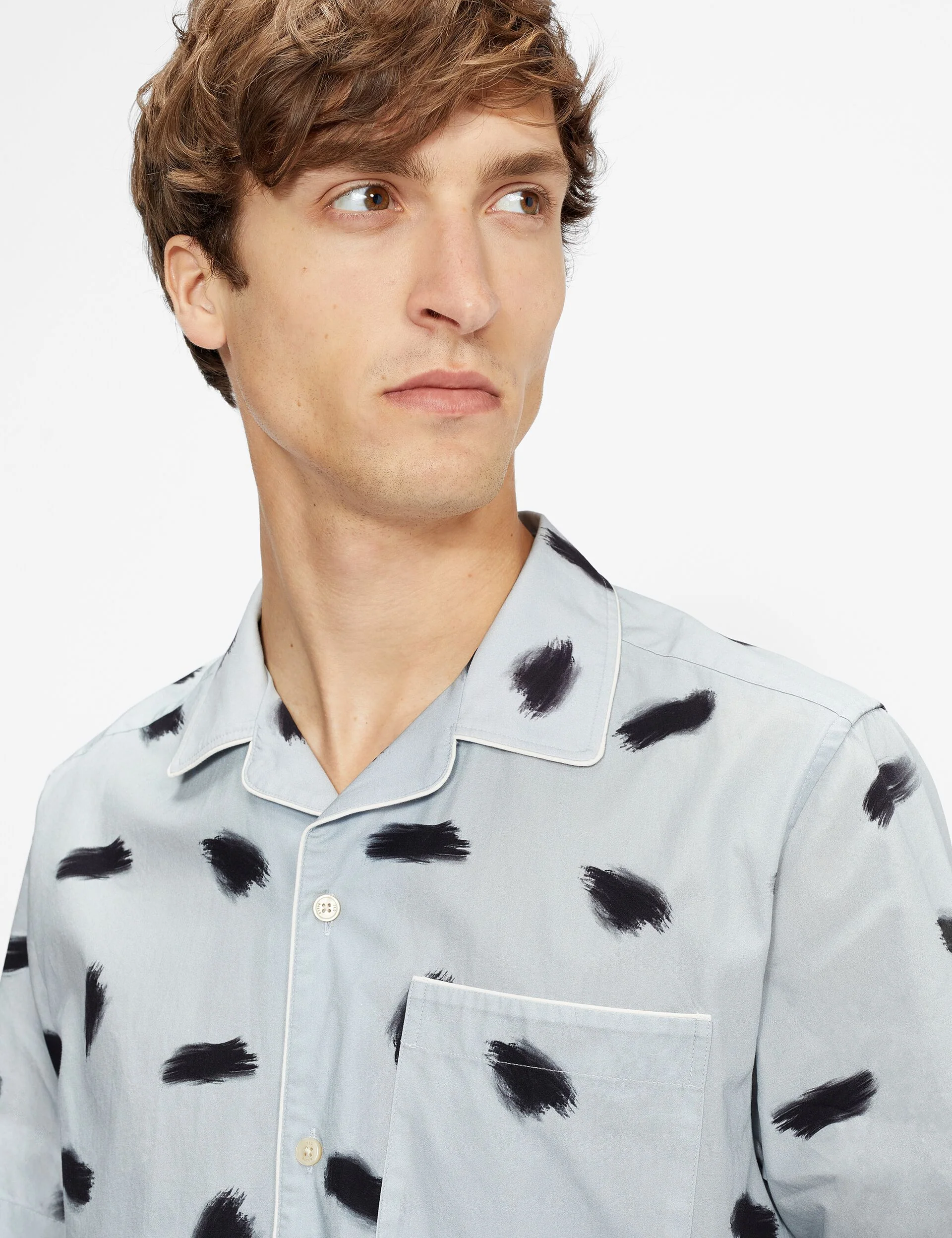 PRINTED SHIRT | LIGHT BLUE - Image 2