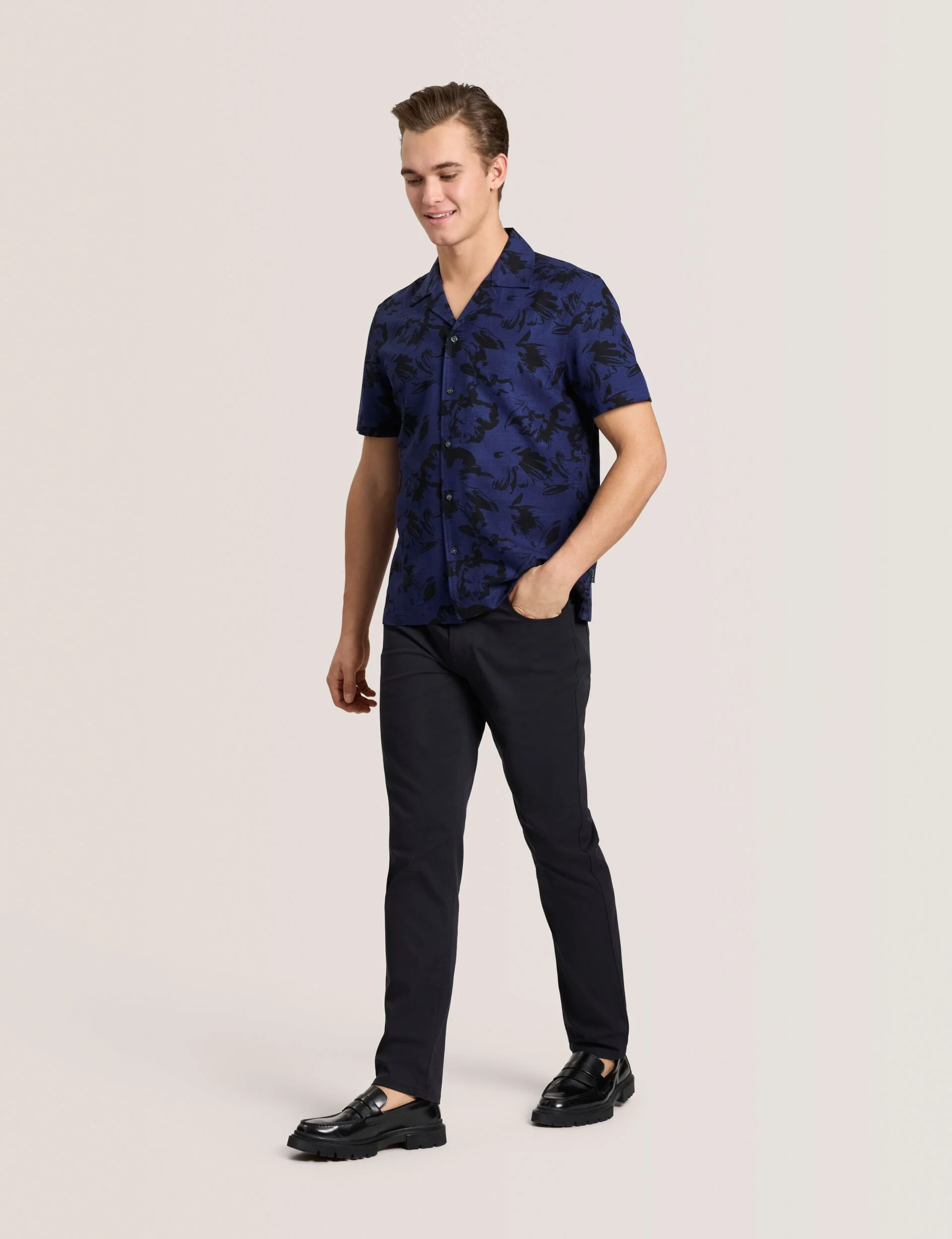 PRINTED SHIRT | NAVY - Image 2