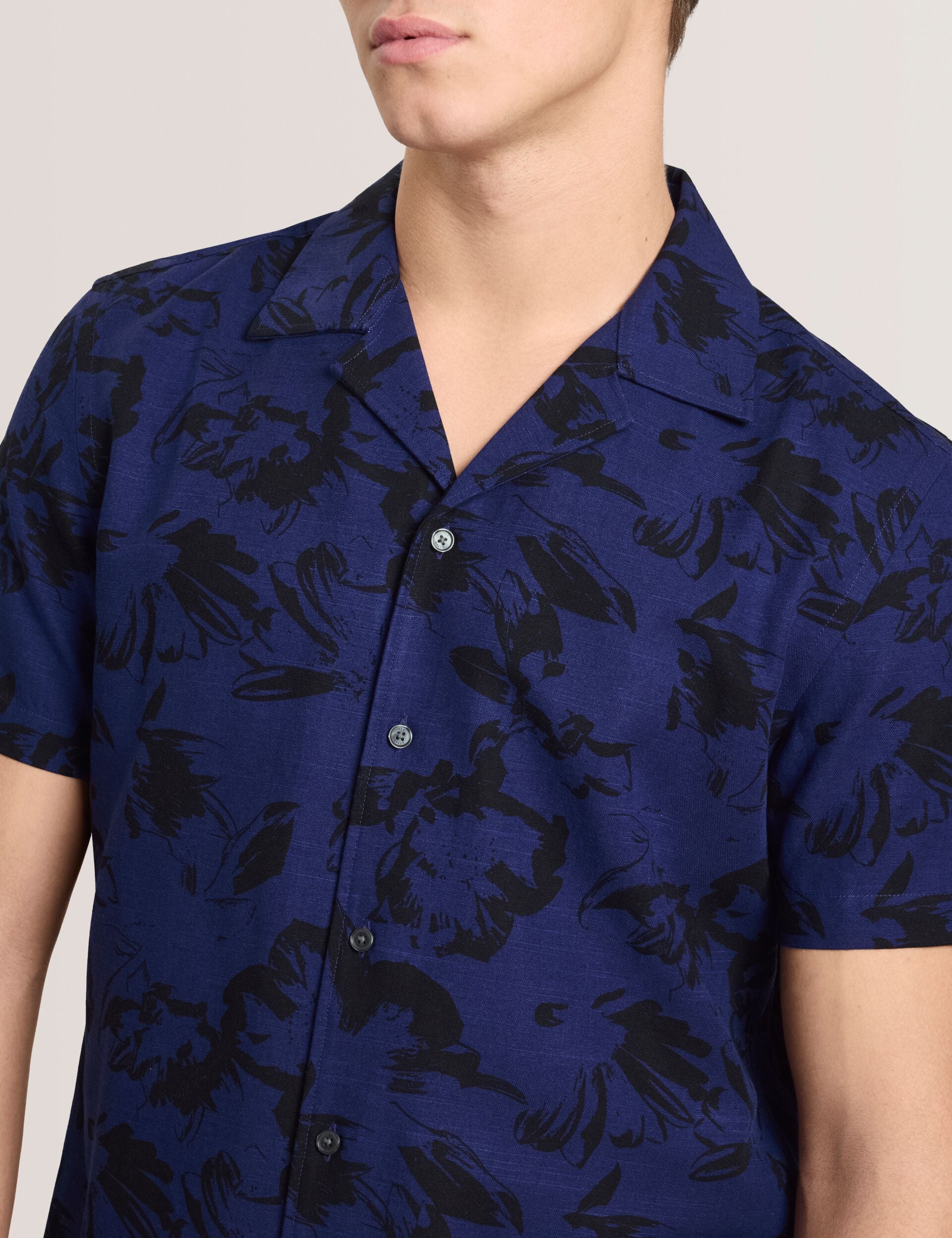 PRINTED SHIRT | NAVY - Image 3