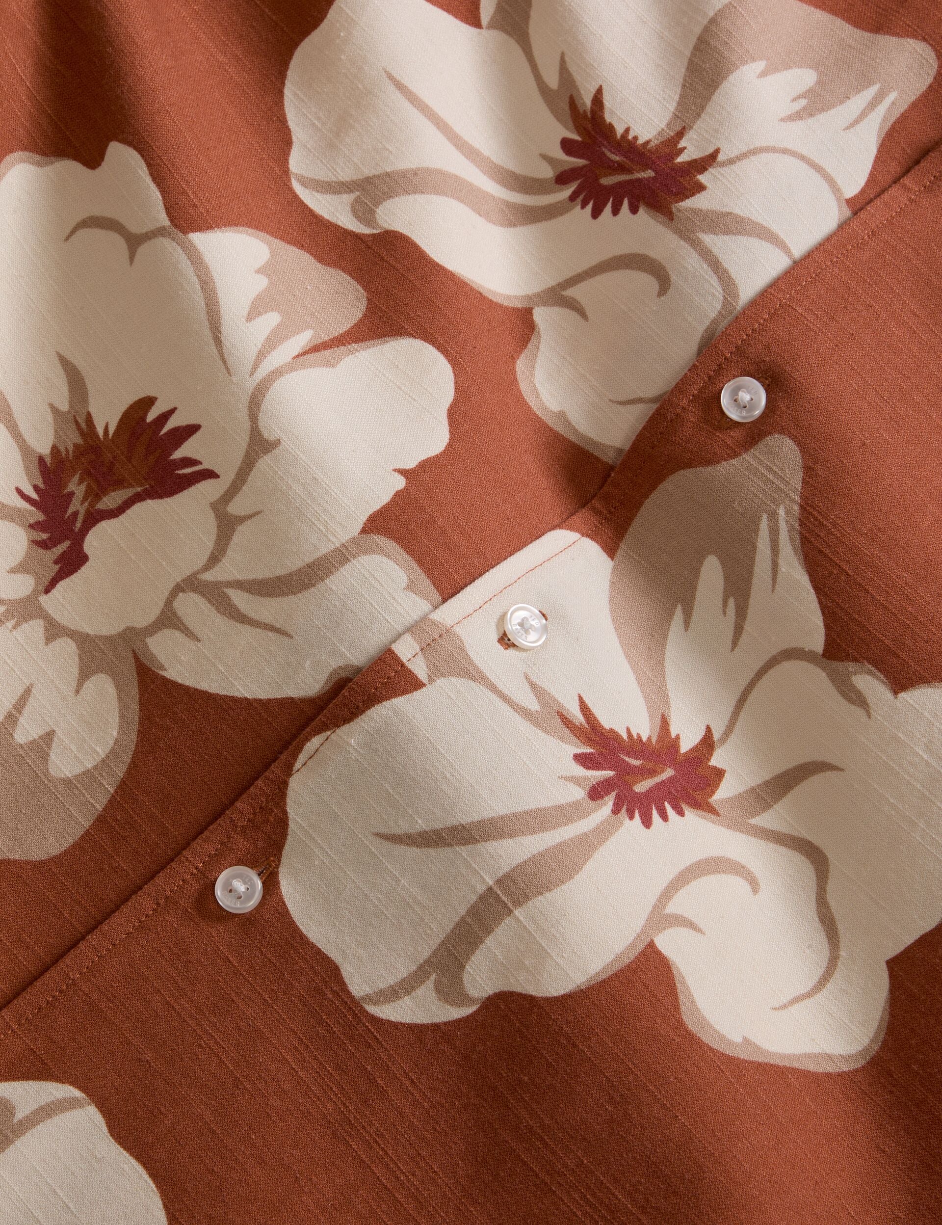 PRINTED SHIRT | BURNT ORANGE - Image 6