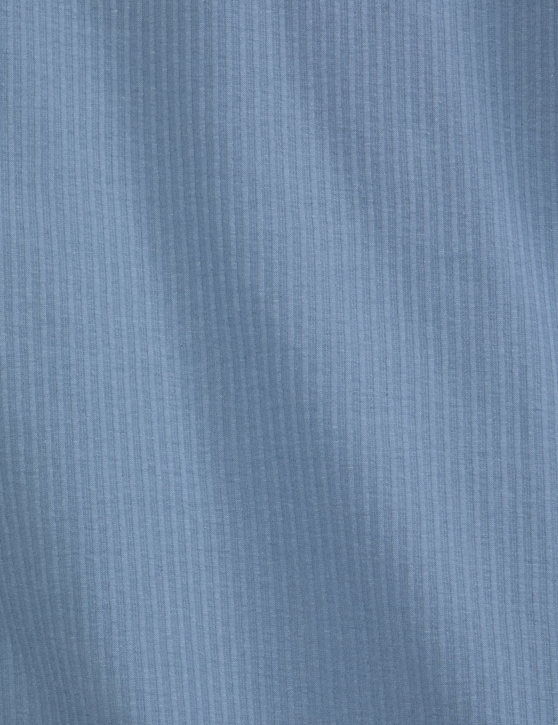 RIB ZIP POLO | LIGHT BLUE - Image 6