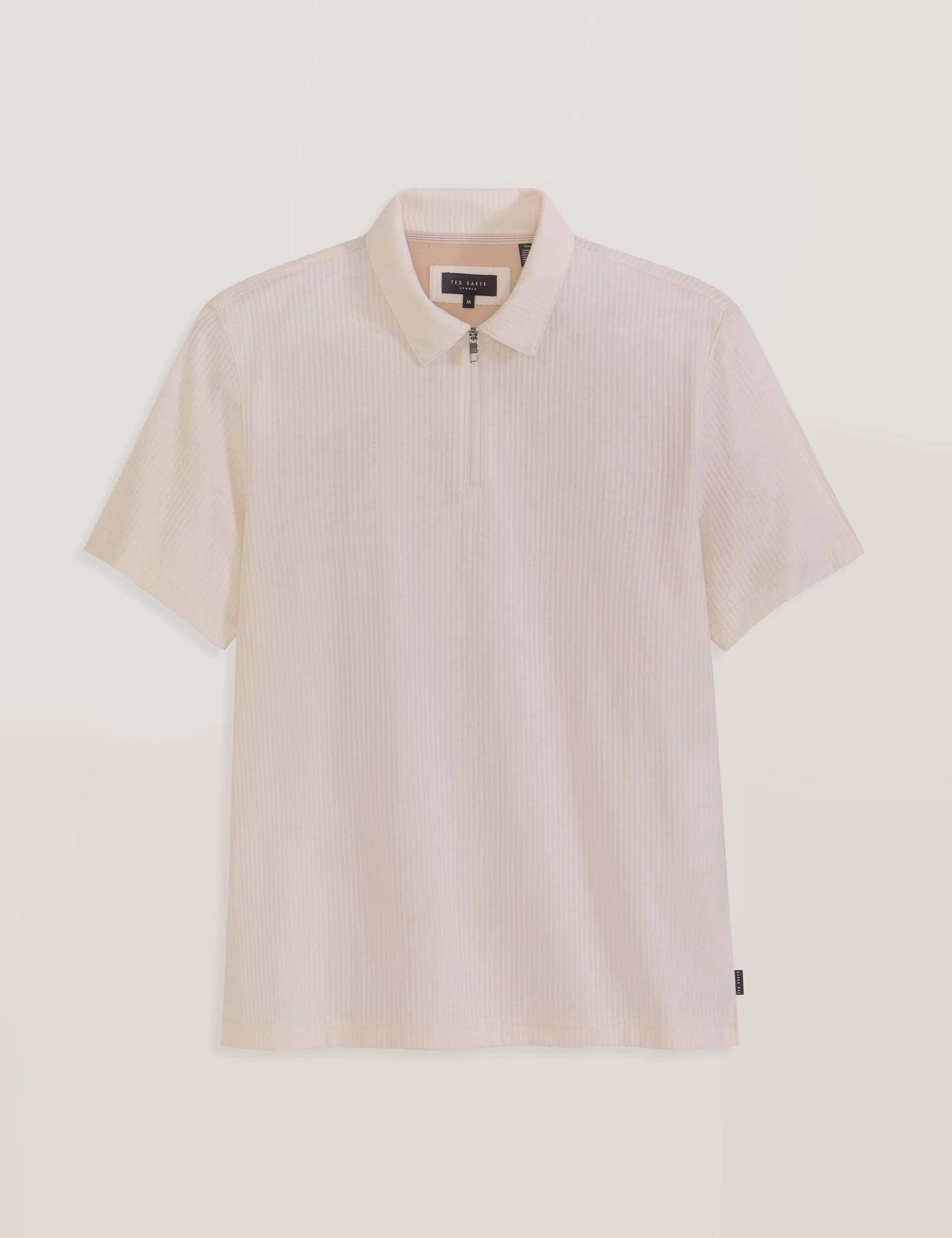 RIB ZIP POLO | ECRU - Image 5