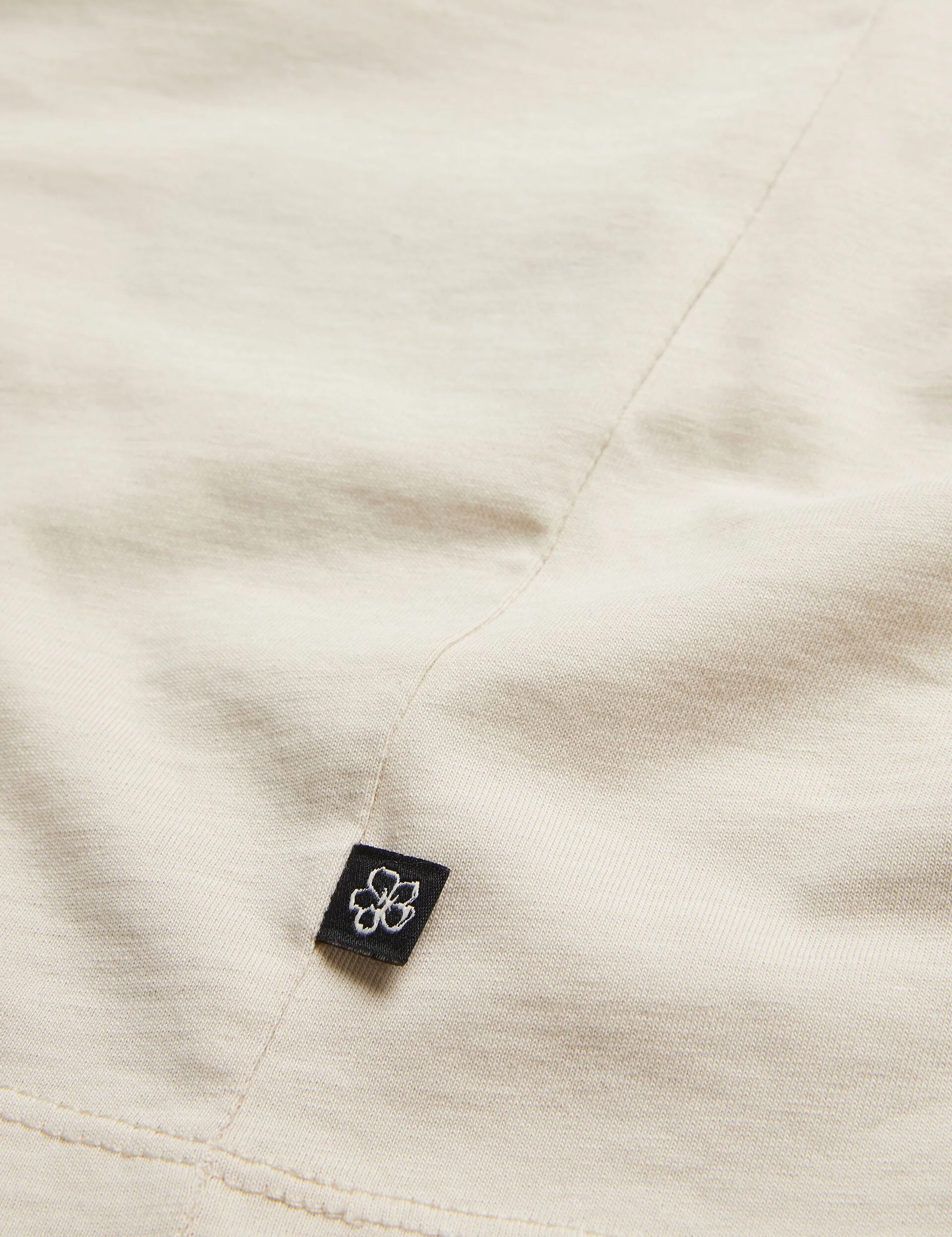 SHORT SLEEVE BRANDED T-SHIRT | STONE - Image 6