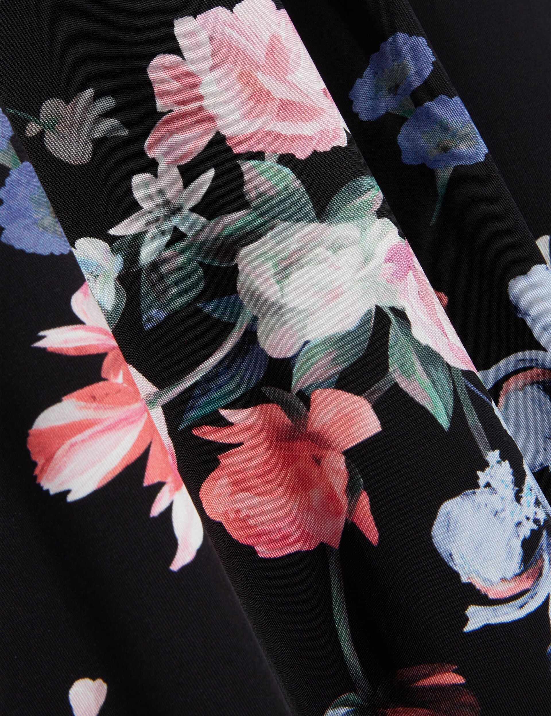 SHORT SLEEVE JERSEY MAXI DRESS | BLACK - Image 3
