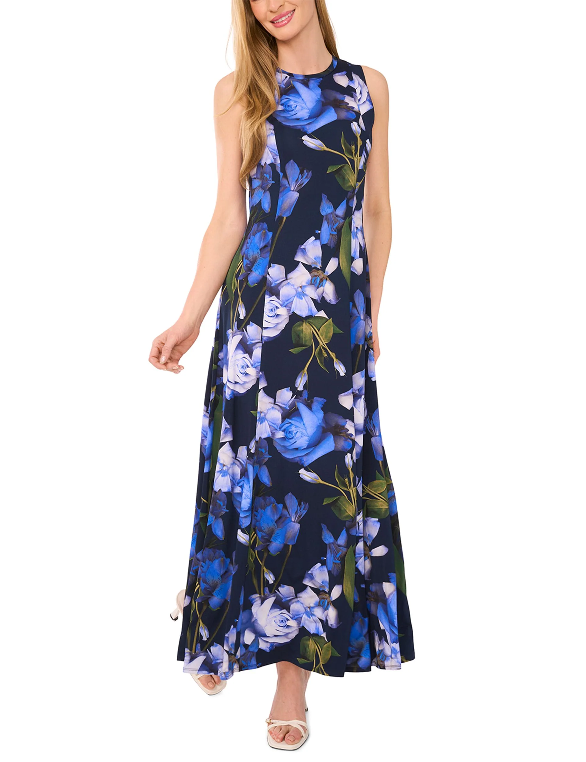 SLEEVELESS MAXI DRESS | NAVY - Image 3