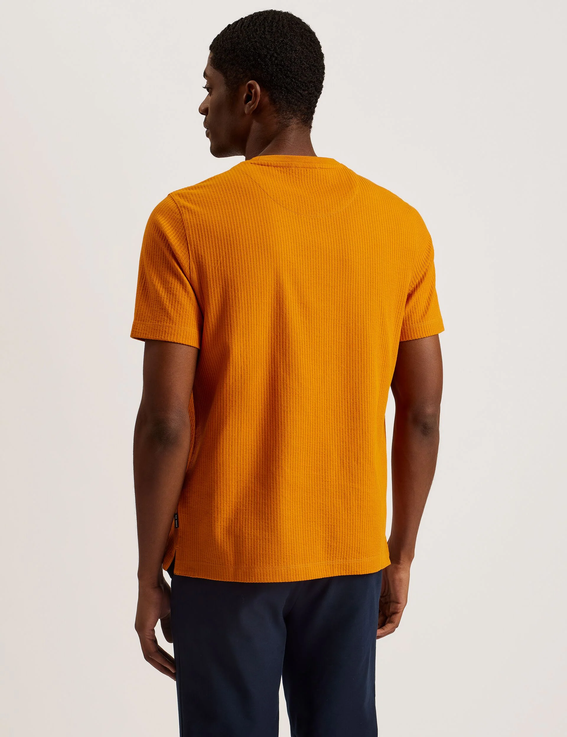 SHORT SLEEVE REGULAR FIT T-SHIRT | DARK ORANGE - Image 5