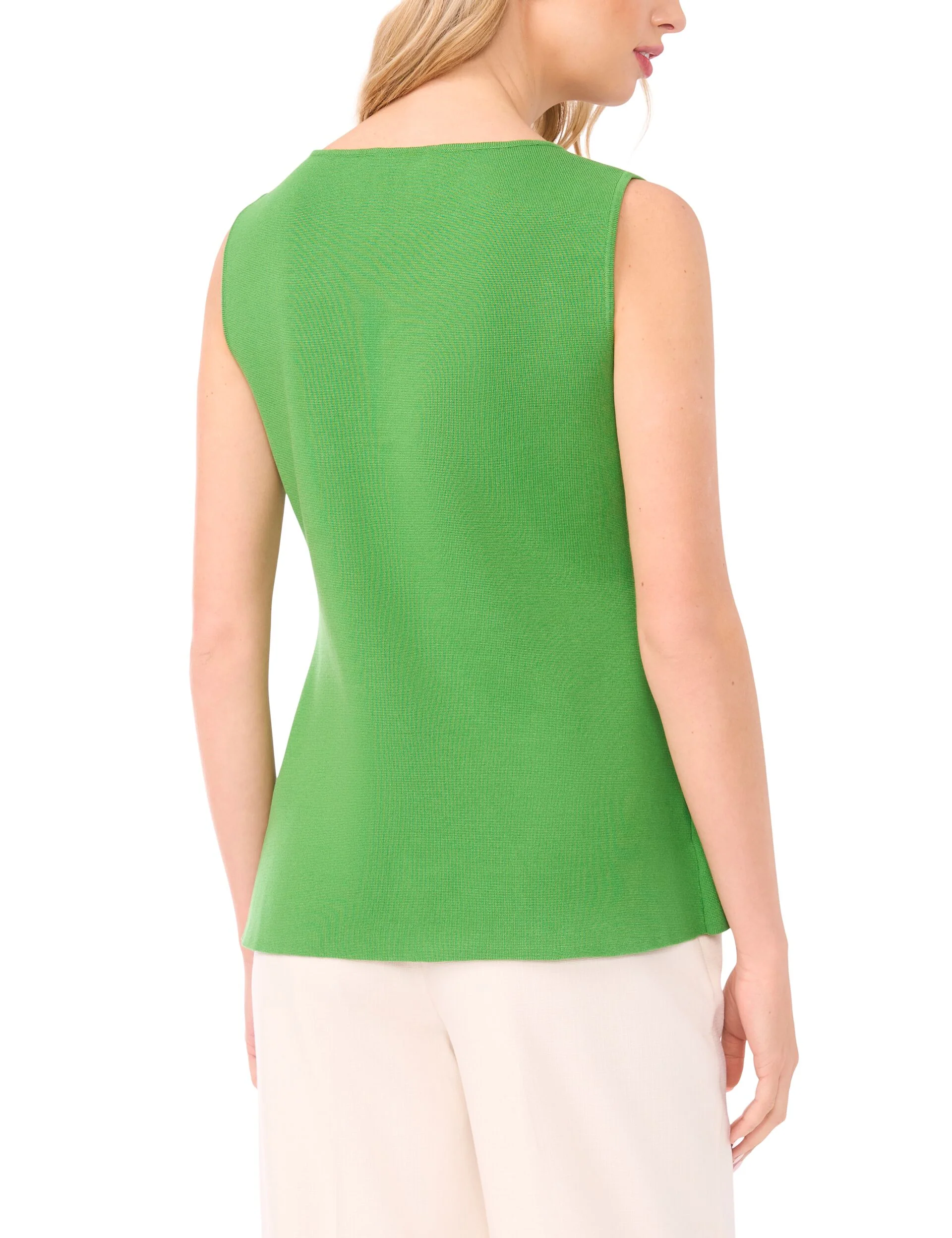 Sleeveless Button Down | DARK GREEN - Image 4
