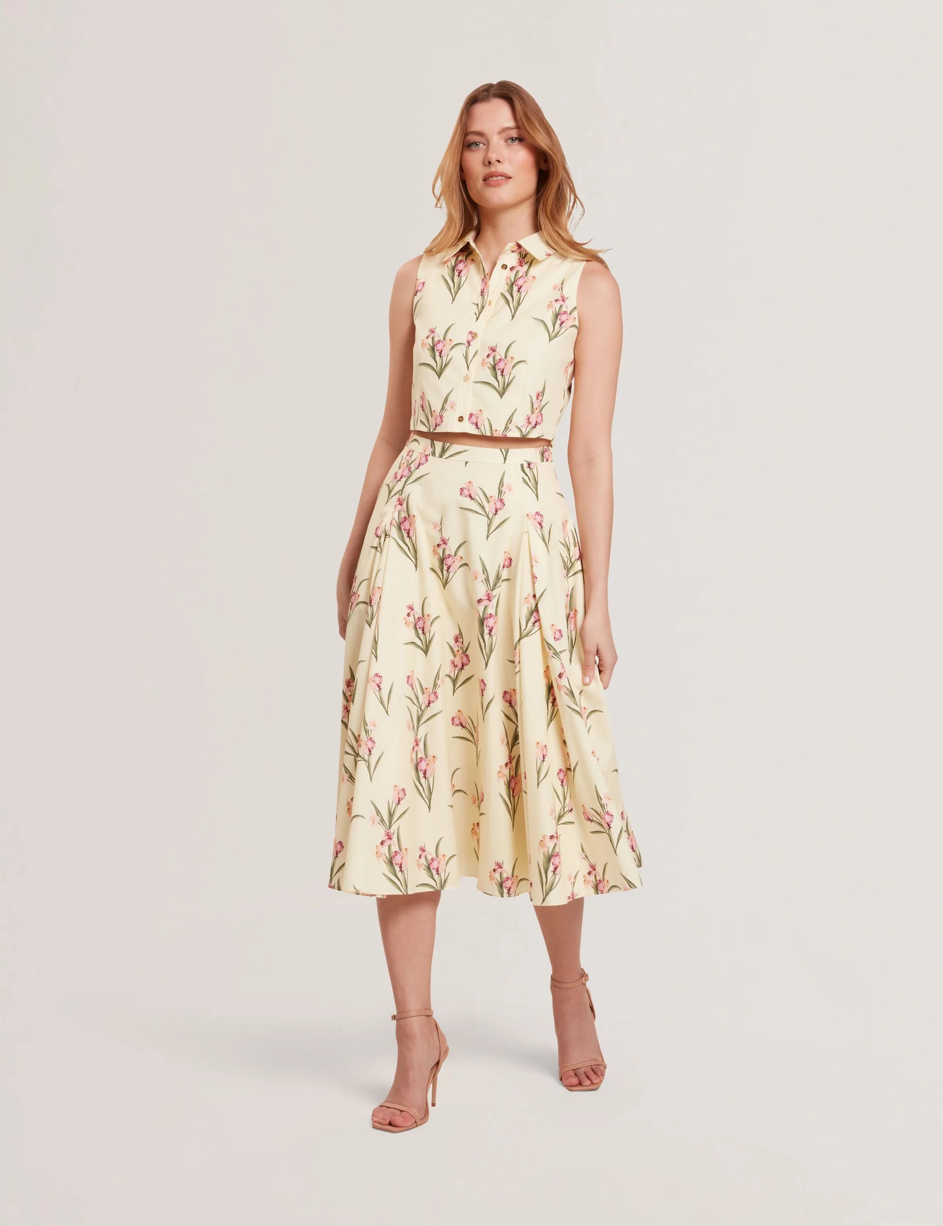 SLEEVELESS BUTTON UP SHIRT | YELLOW - Image 2